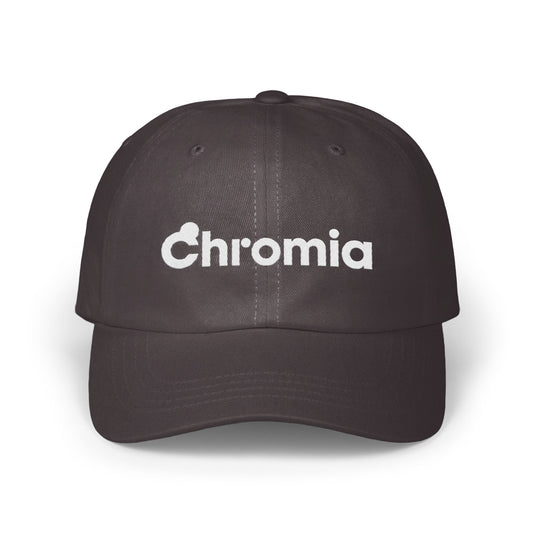 Chromia Logo Design on Trendy Black Hat product