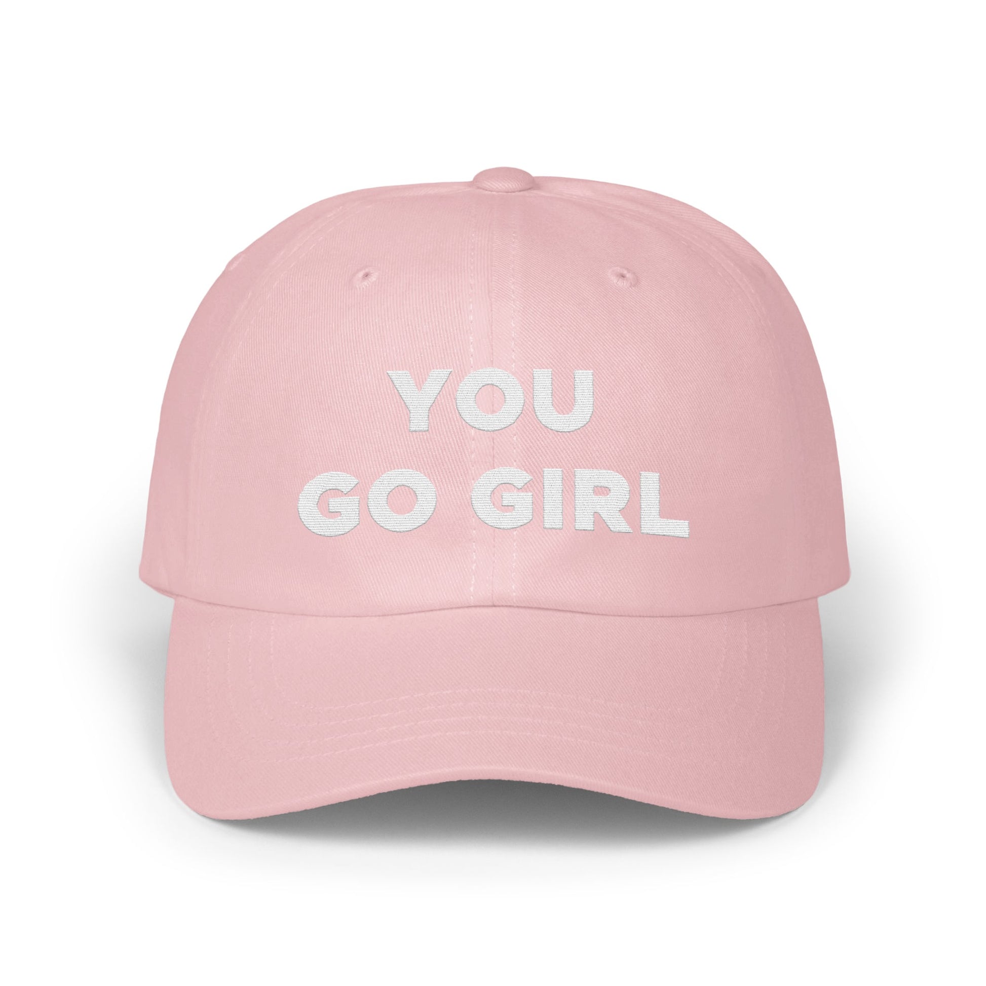 YOU GO GIRL Pink Motivational Baseball Cap product