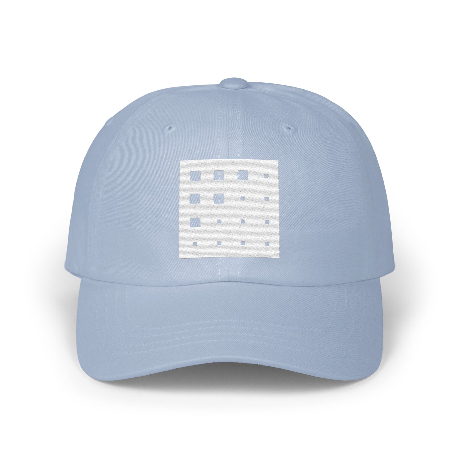 Light Blue Cap with Unique Square Pattern Design product