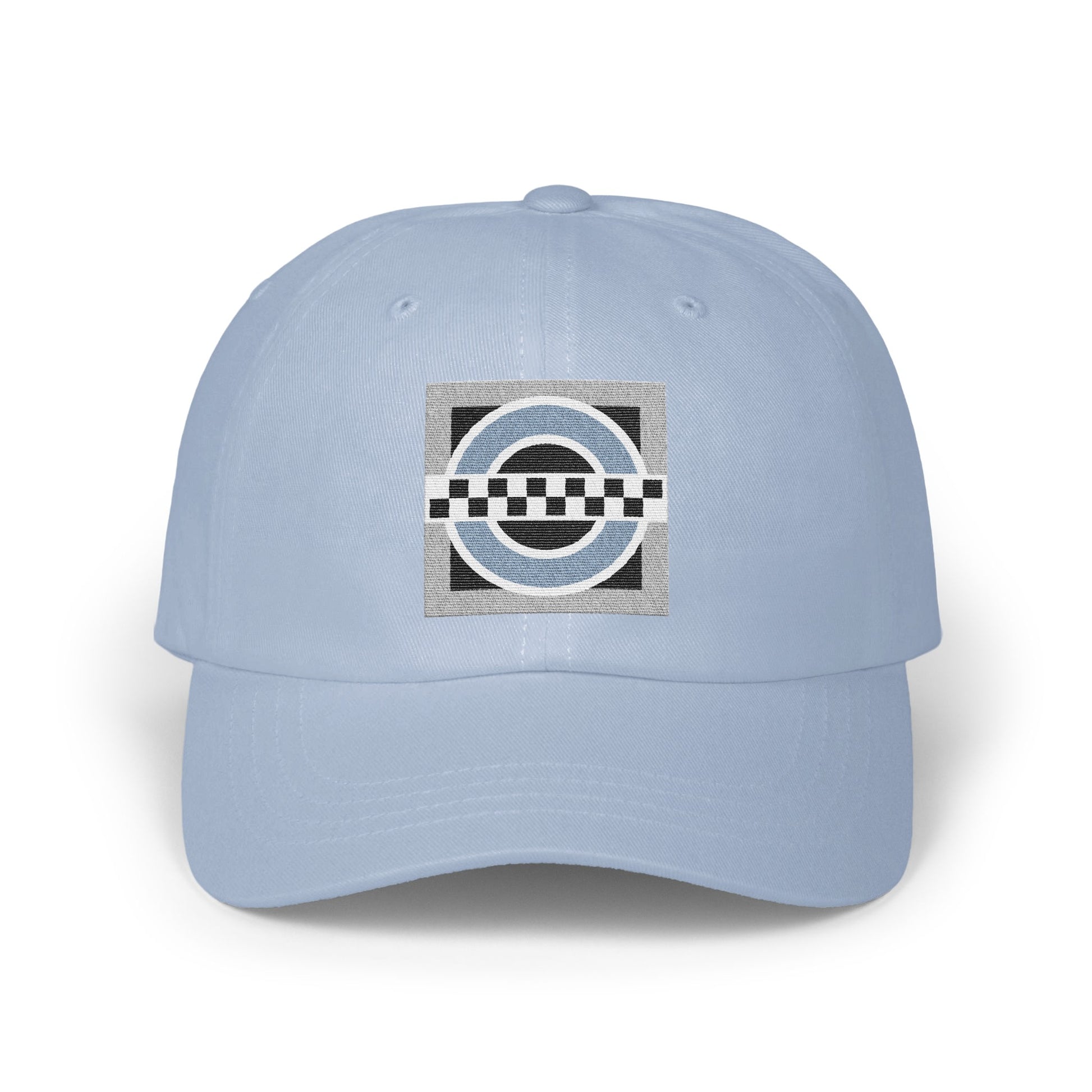 Stylish Light Blue Checker Pattern Cap product