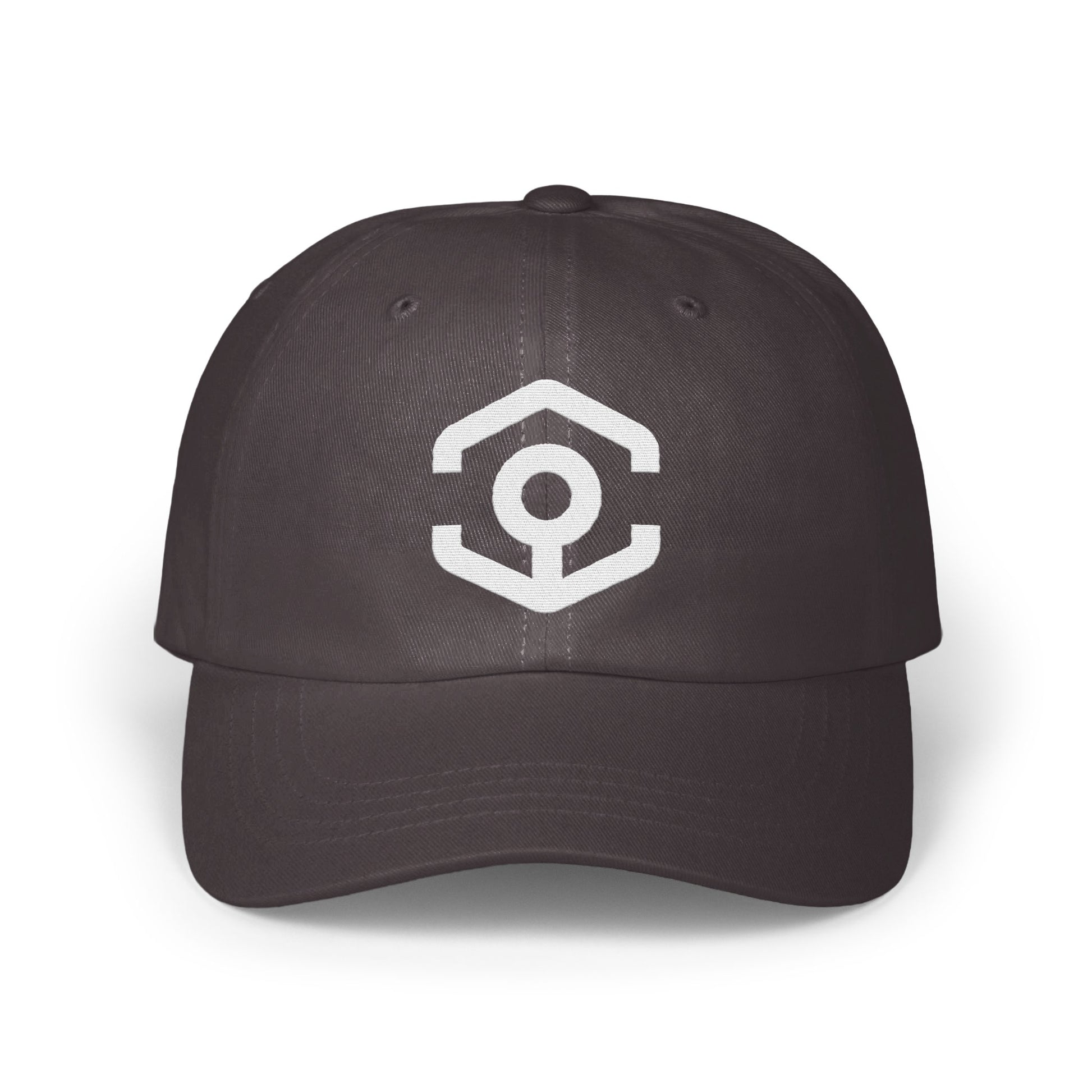 Stylish Black Cap with Unique Logo Design Hat product