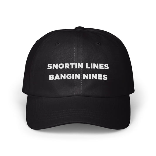 Snortin Lines Bangin Nines Black Cap product