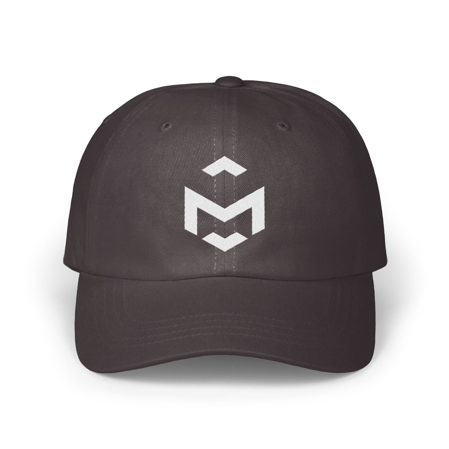 Black Baseball Hat with White Logo product