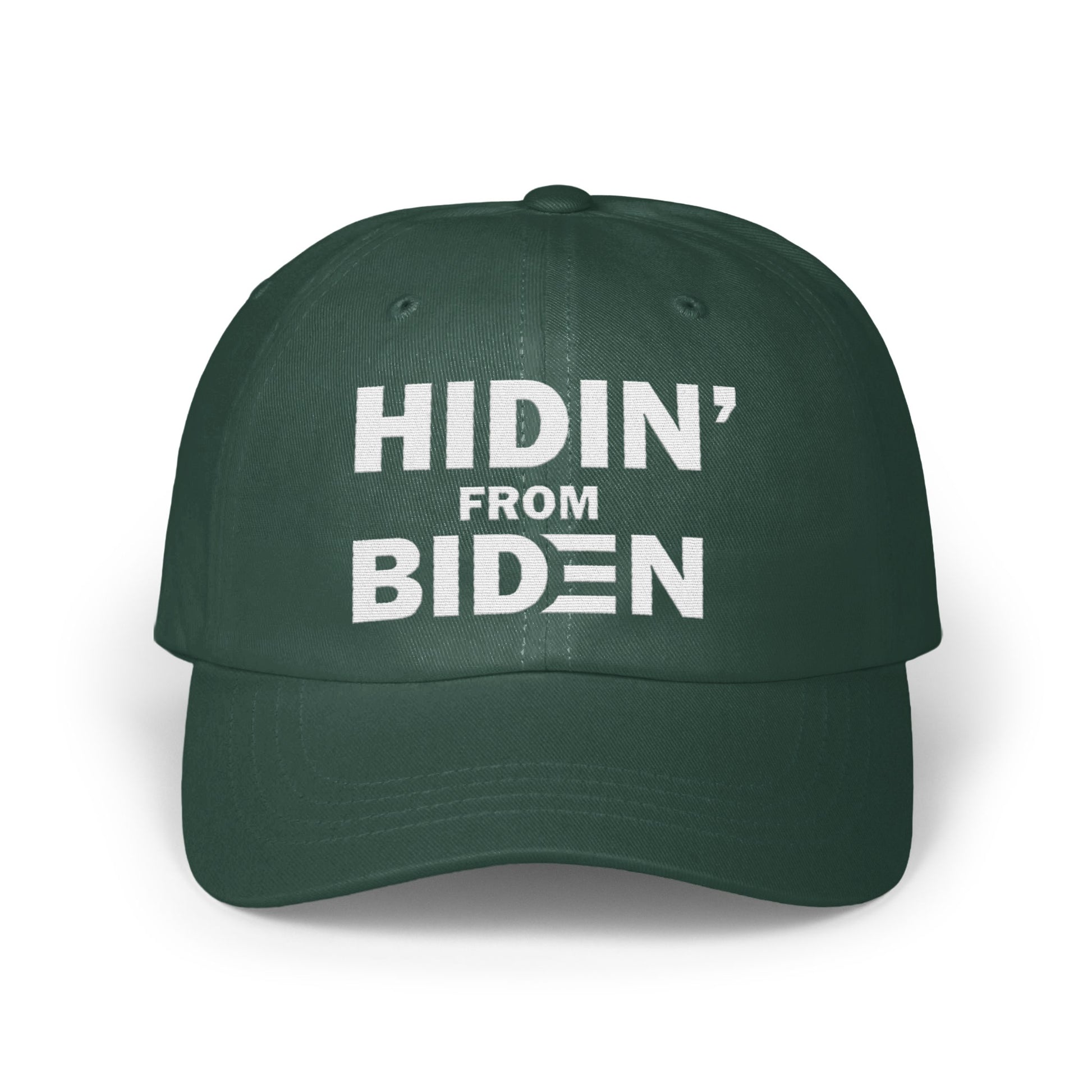 Hidin' From Biden Statement Baseball Cap product
