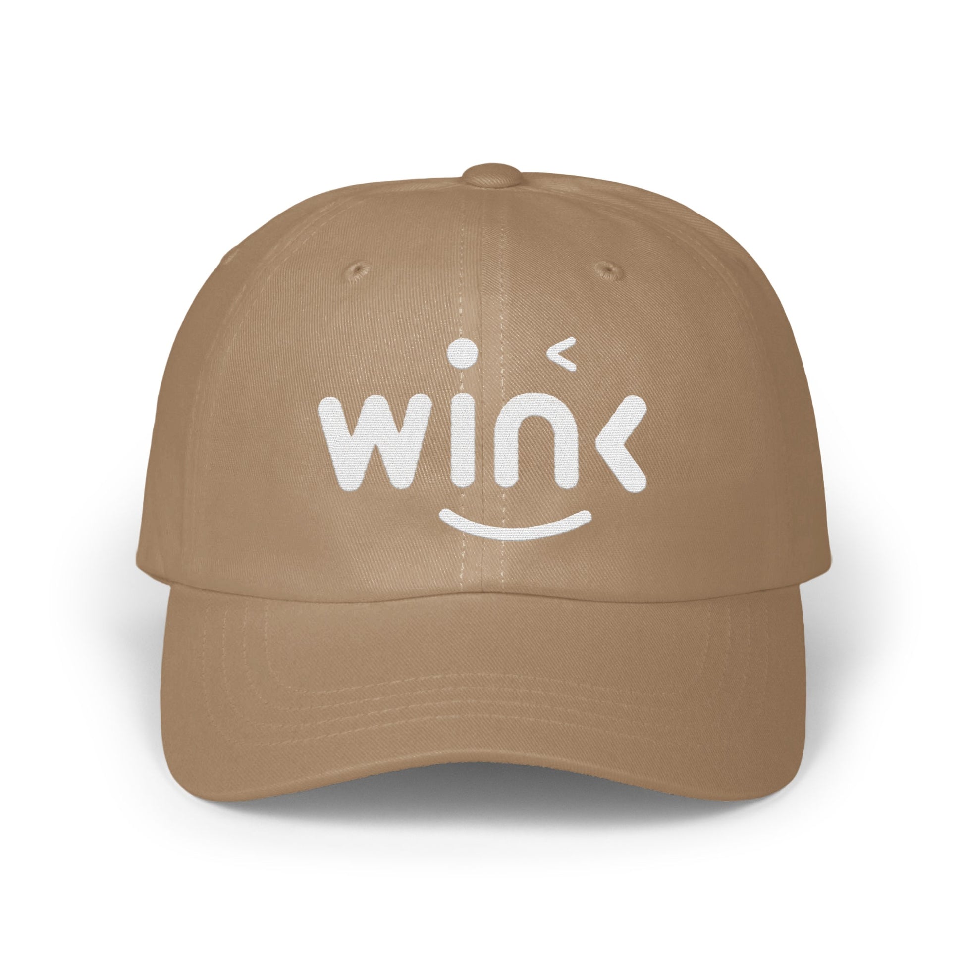 Wink Logo Brown Adjustable Embroidered Cap product