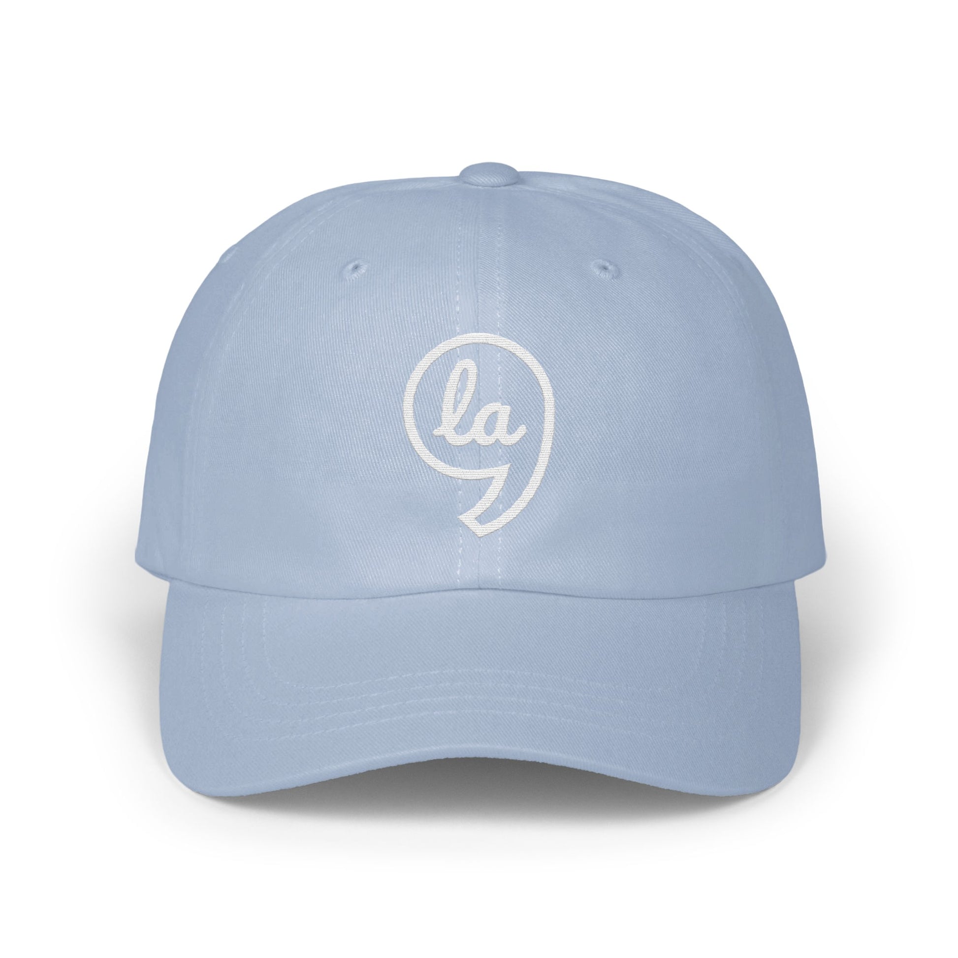 Stylish Light Blue Cap with Unique Embroidered Symbol product