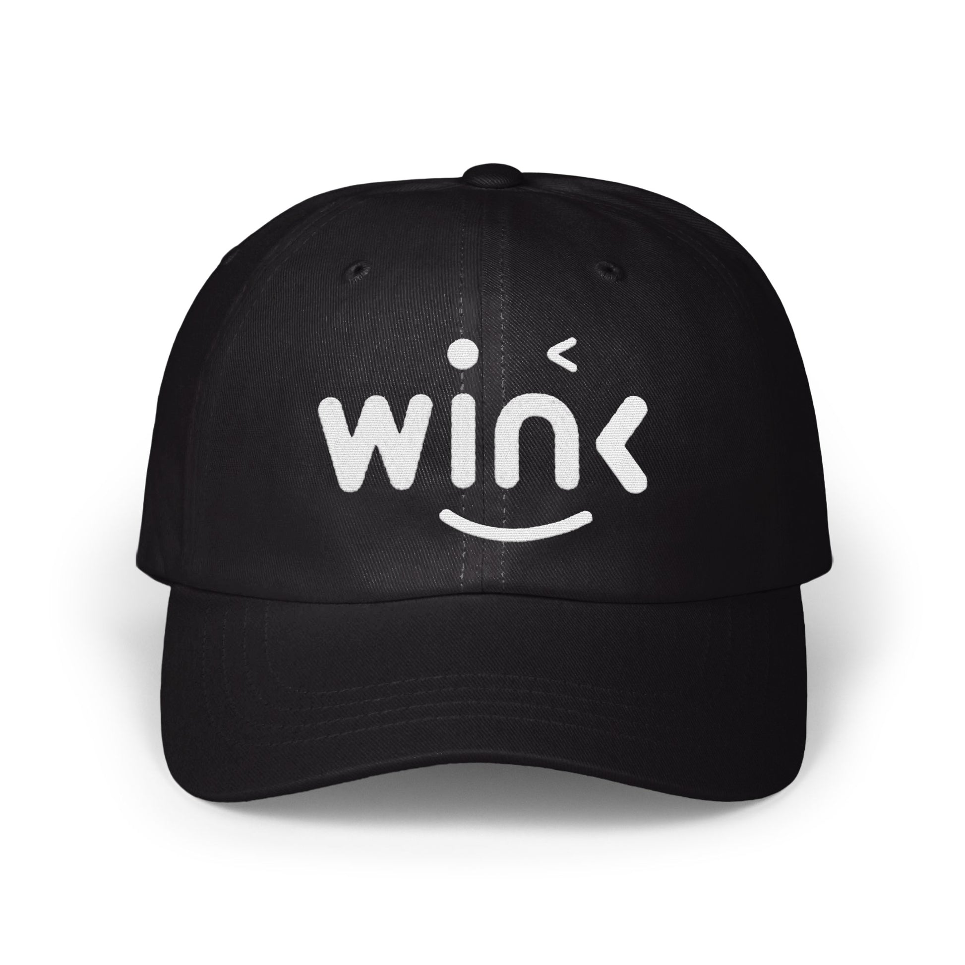 Wink Black Hat with Smiley Design product type