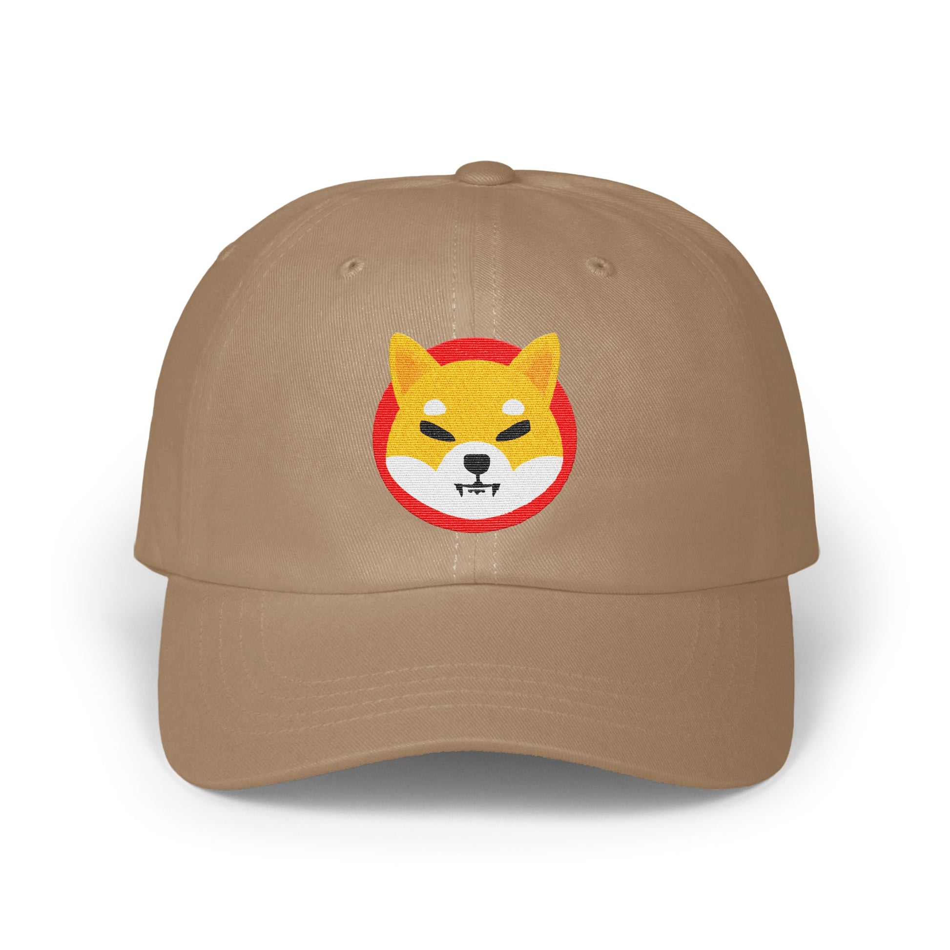 Stylish Tan Cap with Shiba Inu Dog Logo product type
