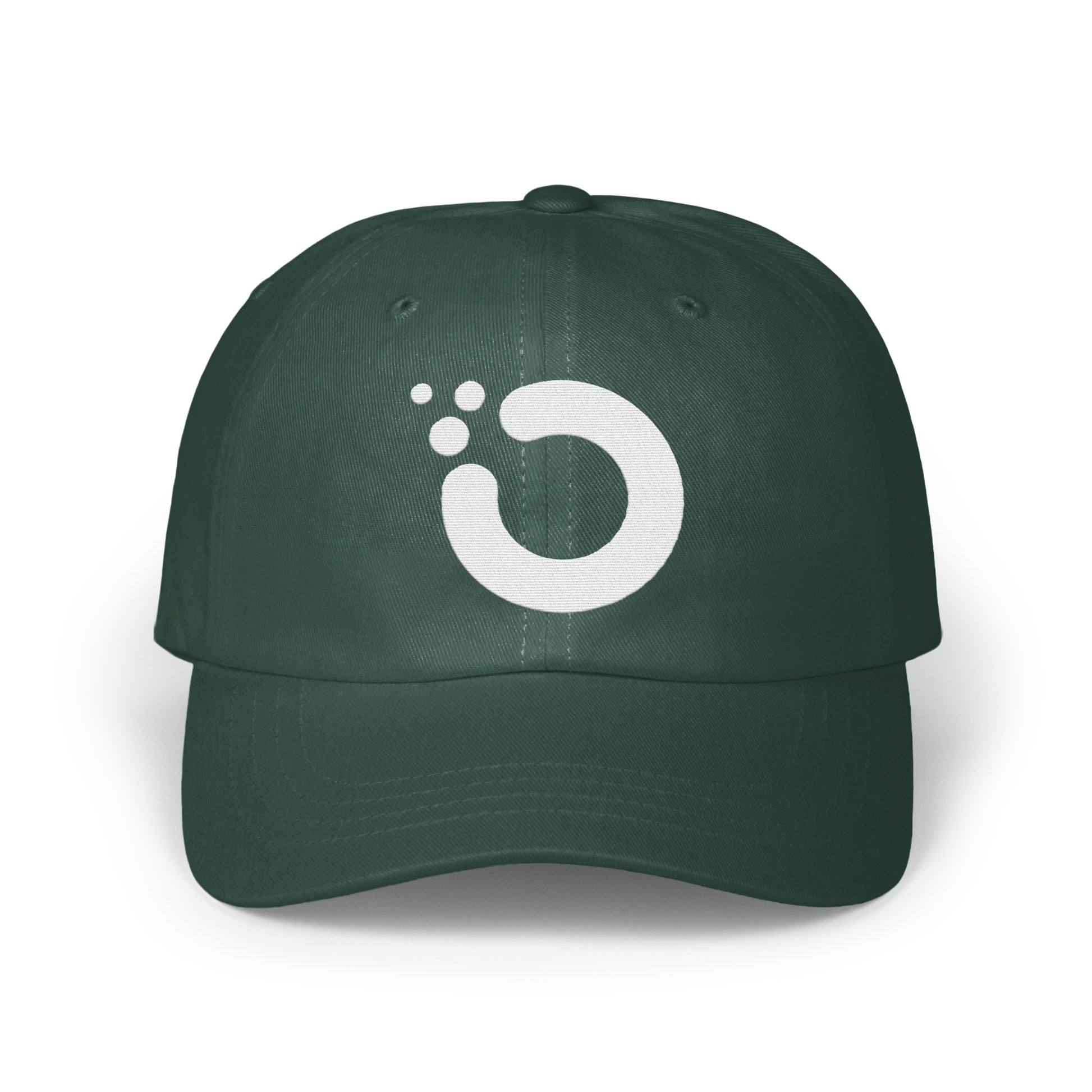Stylish Forest Green Cap with Unique Logo Hat product