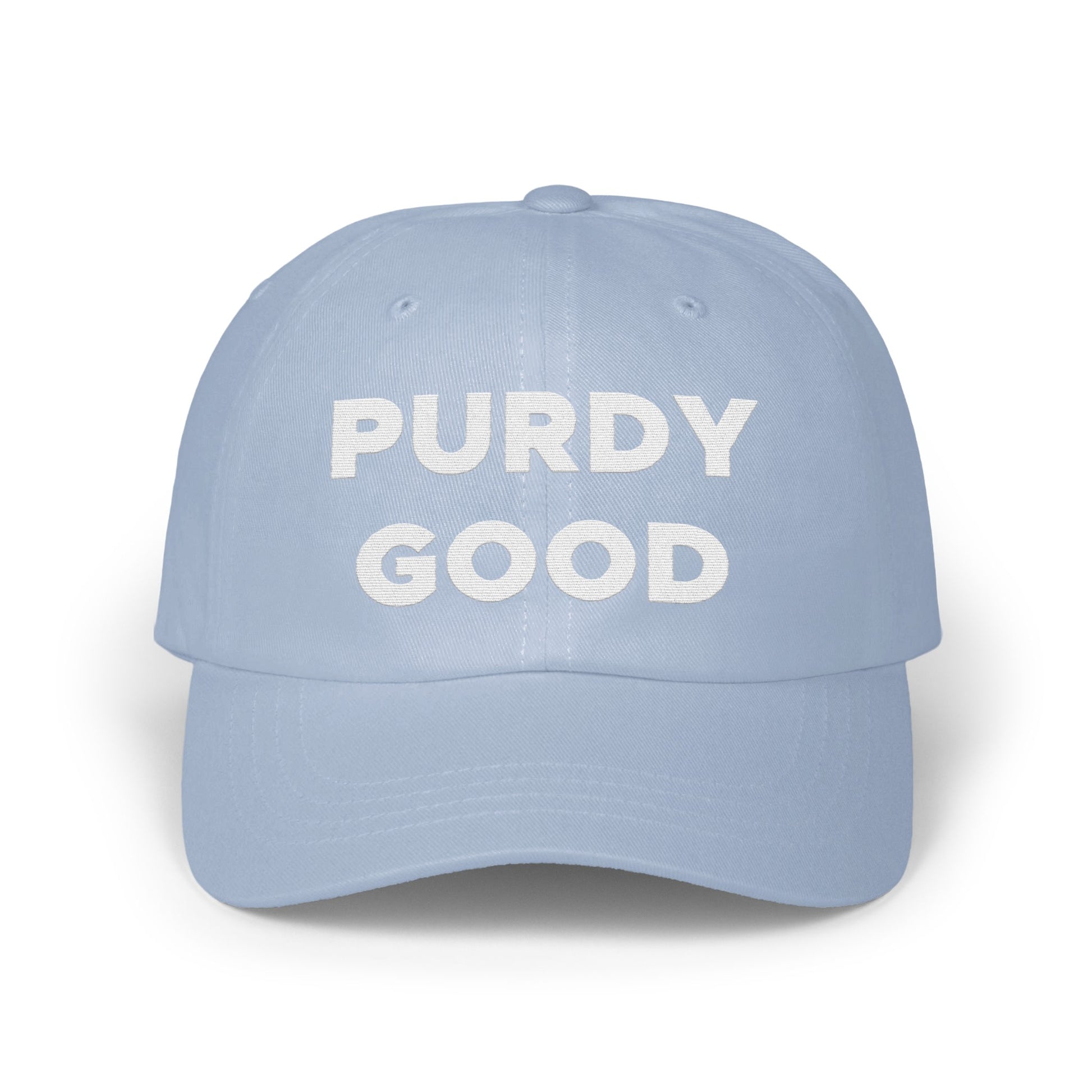 PURDY GOOD Light Blue Baseball Cap Hat product