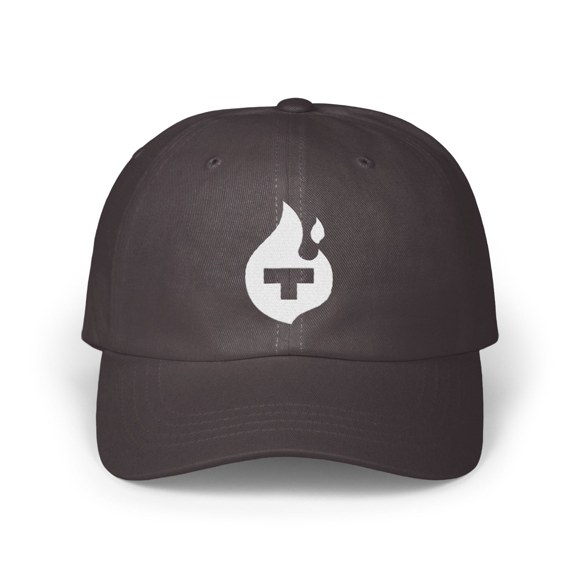 Stylish black baseball cap with unique logo design product