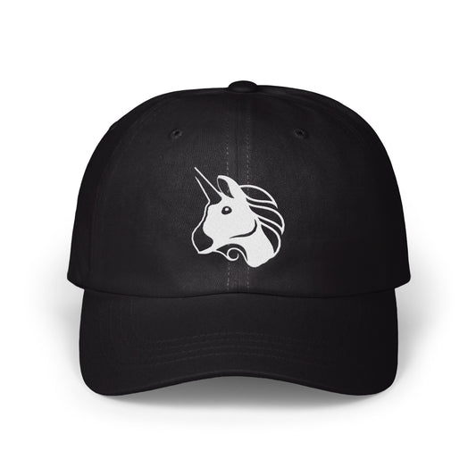 Unicorn Embroidered Black Baseball Cap product type