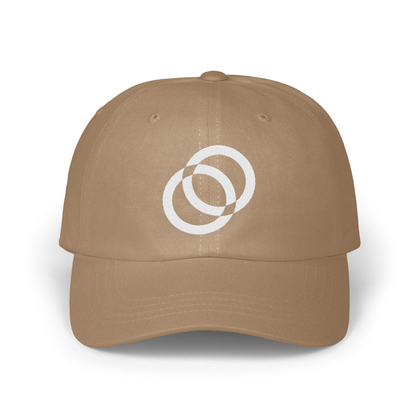 Crossed Rings Logo Design on a Stylish Cap product