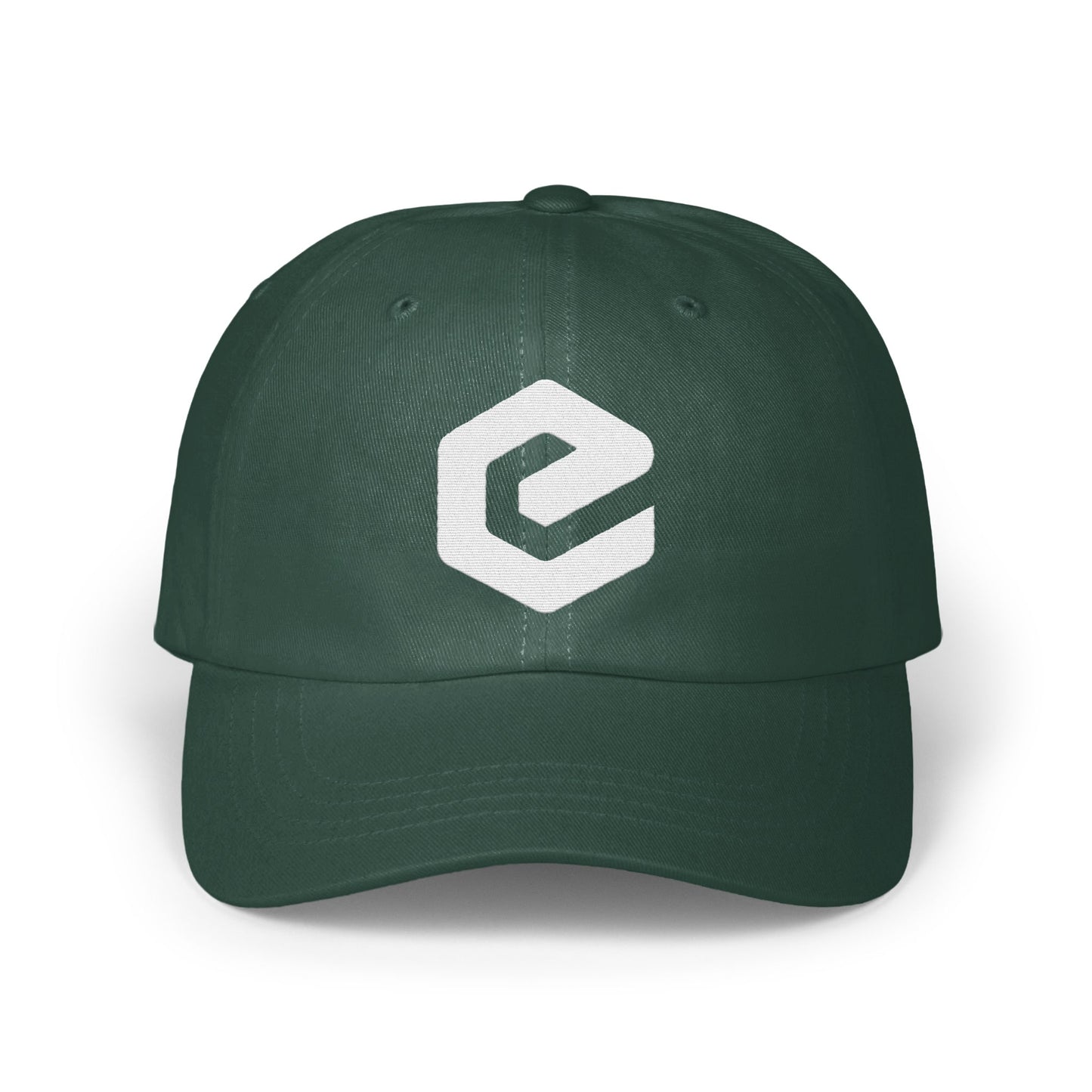 Stylish Green Baseball Cap with Modern Logo Hat product