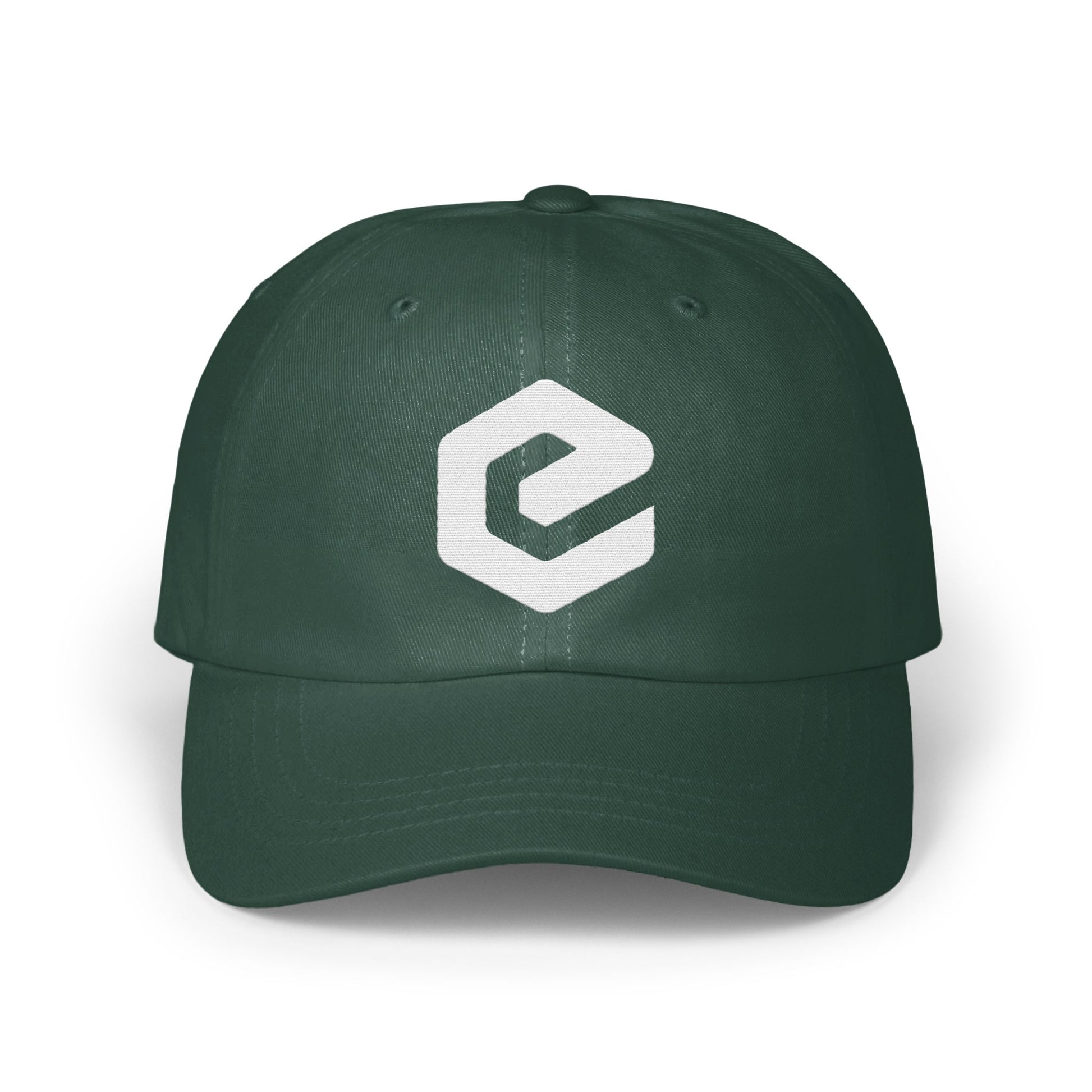 Stylish Green Baseball Cap with Modern Logo Hat product