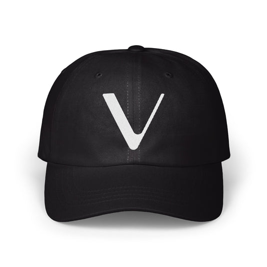 Stylish Black Cap with Unique Letter V design product type