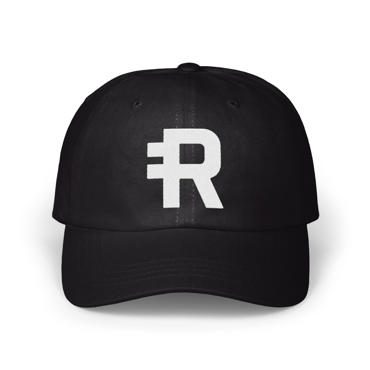 Stylish Black Cap with Bold R Logo Baseball product