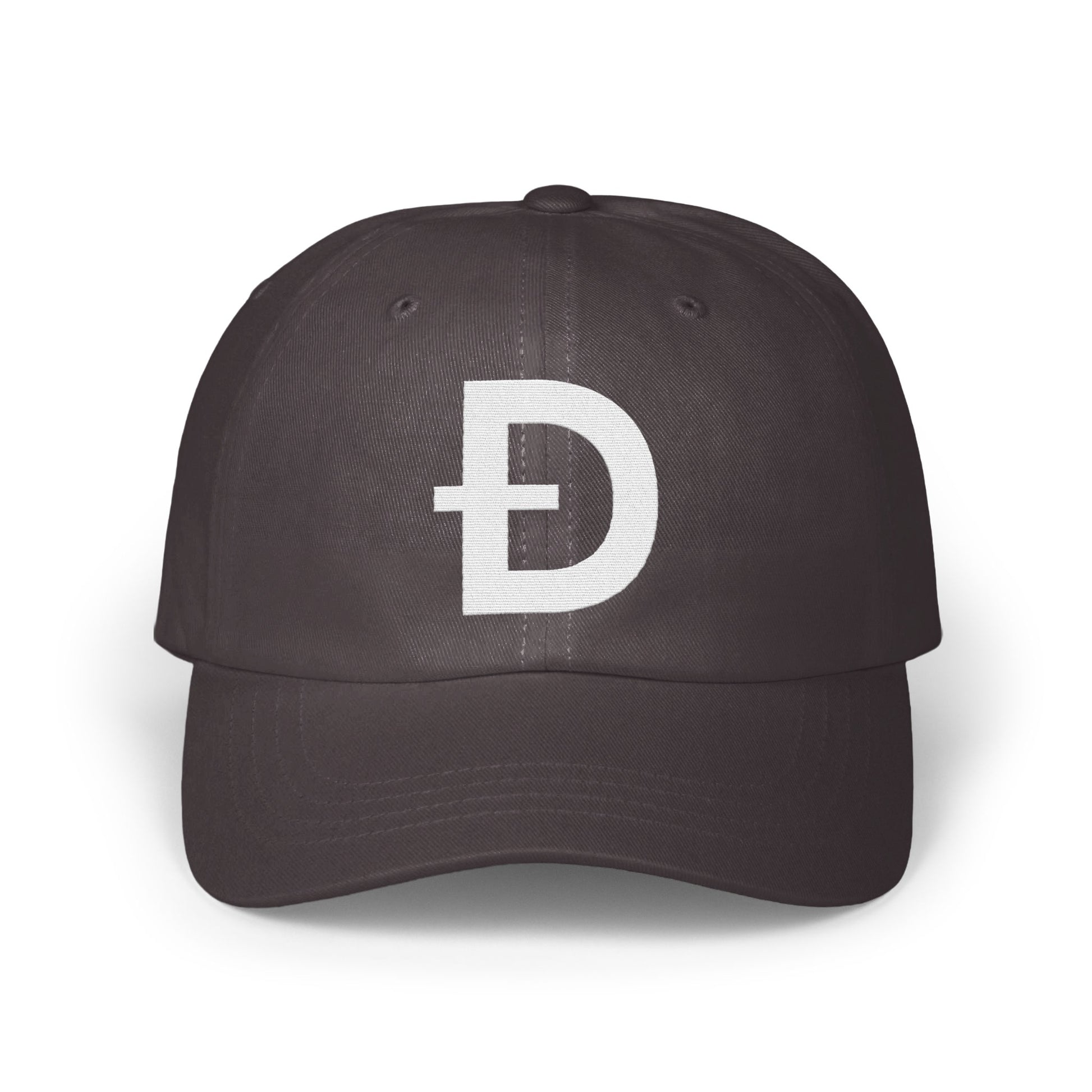 Stylish Black Cap Featuring Unique D Logo Design product type