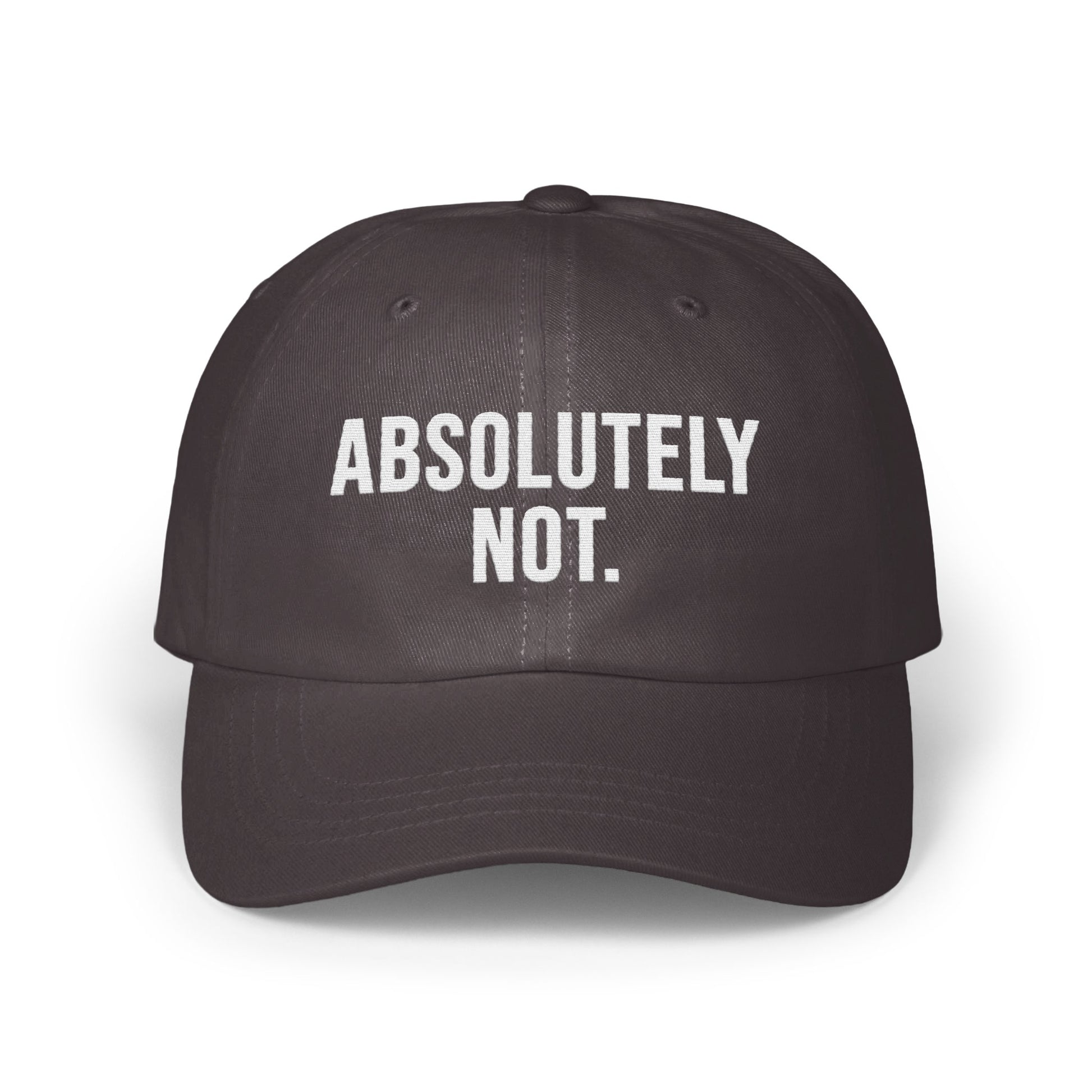 Absolutely Not Statement Cap Fashionable Hat product