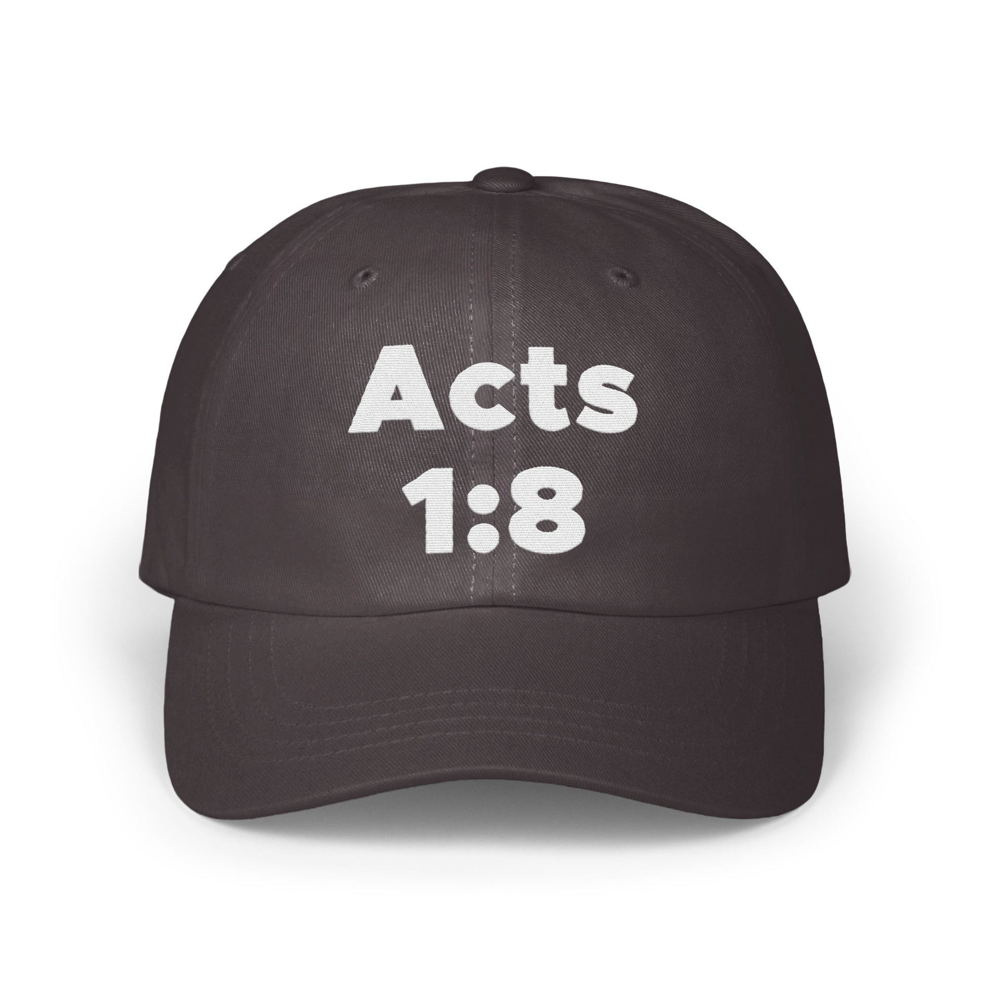 Acts 1:8 Text Printed Black Baseball Cap product