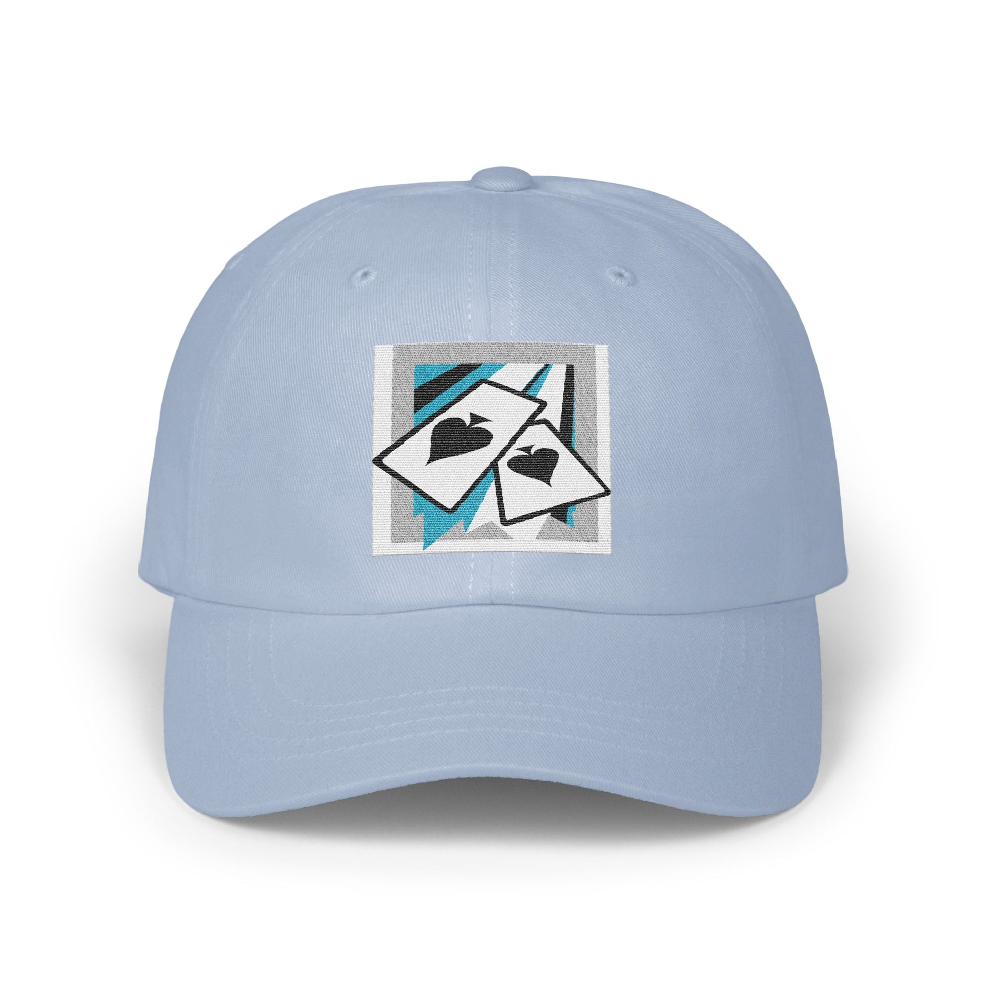 Poker Card Design Light Blue Baseball Cap product