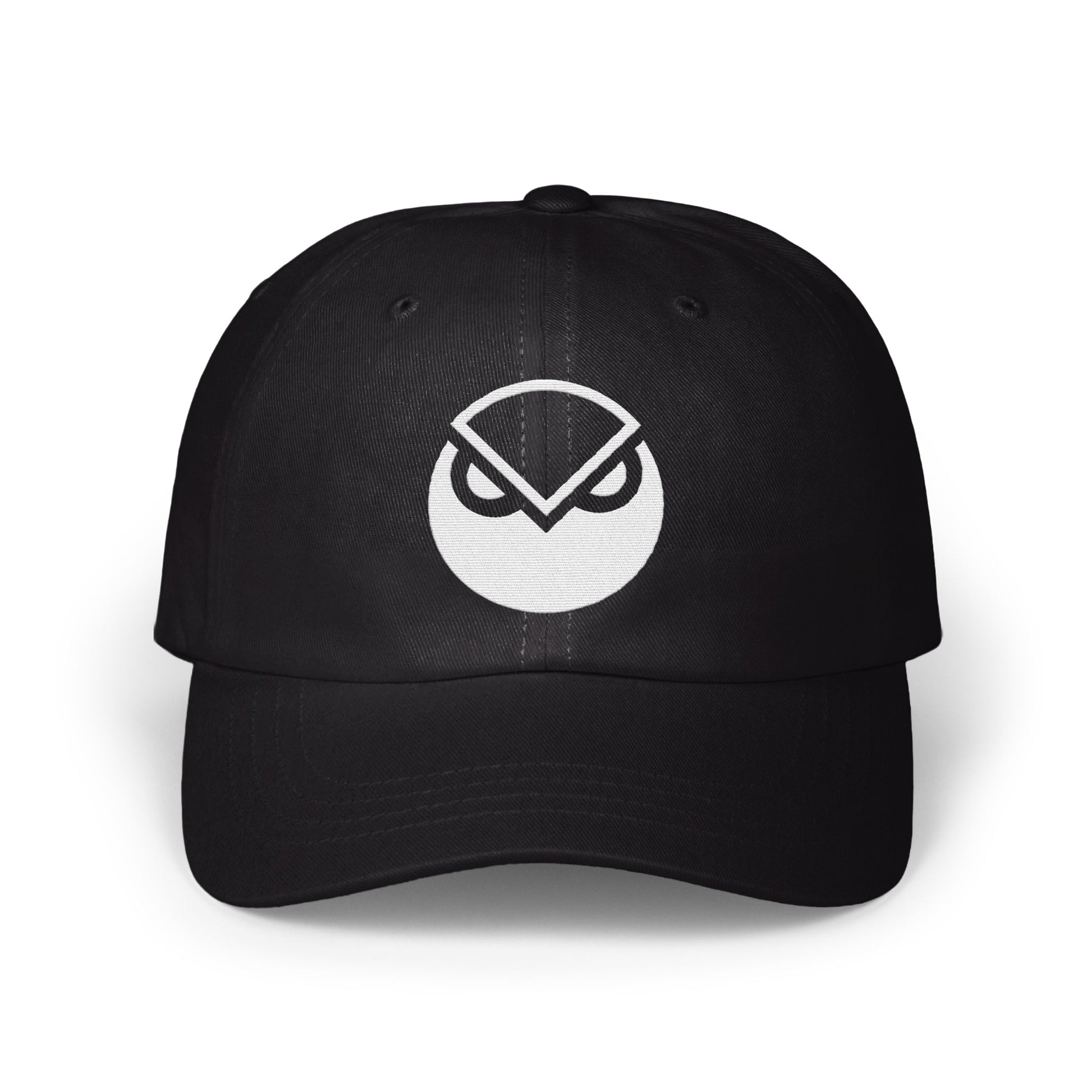 Black Cap with Unique Owl Logo Baseball Hat product