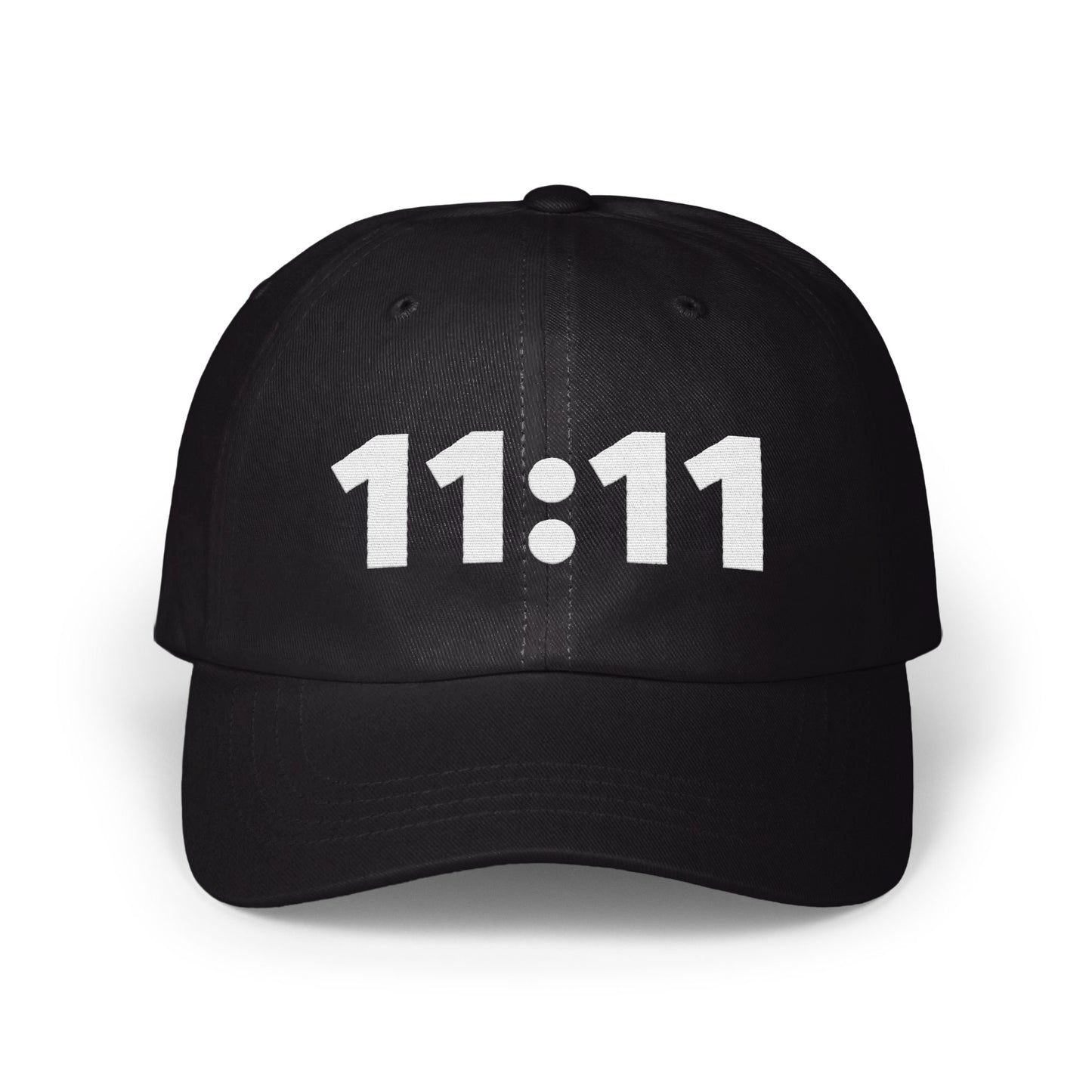 11:11 Printed Black Baseball Cap Fashion Clothing product