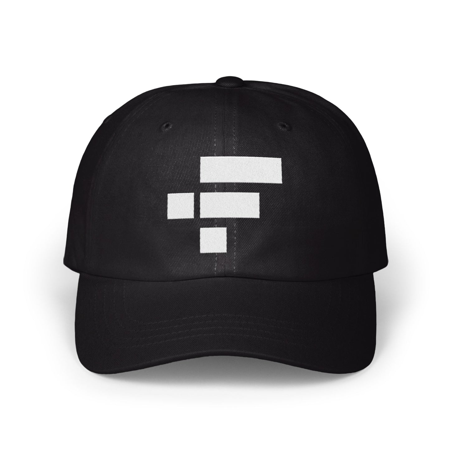 Black Baseball Cap with Geometric Design product