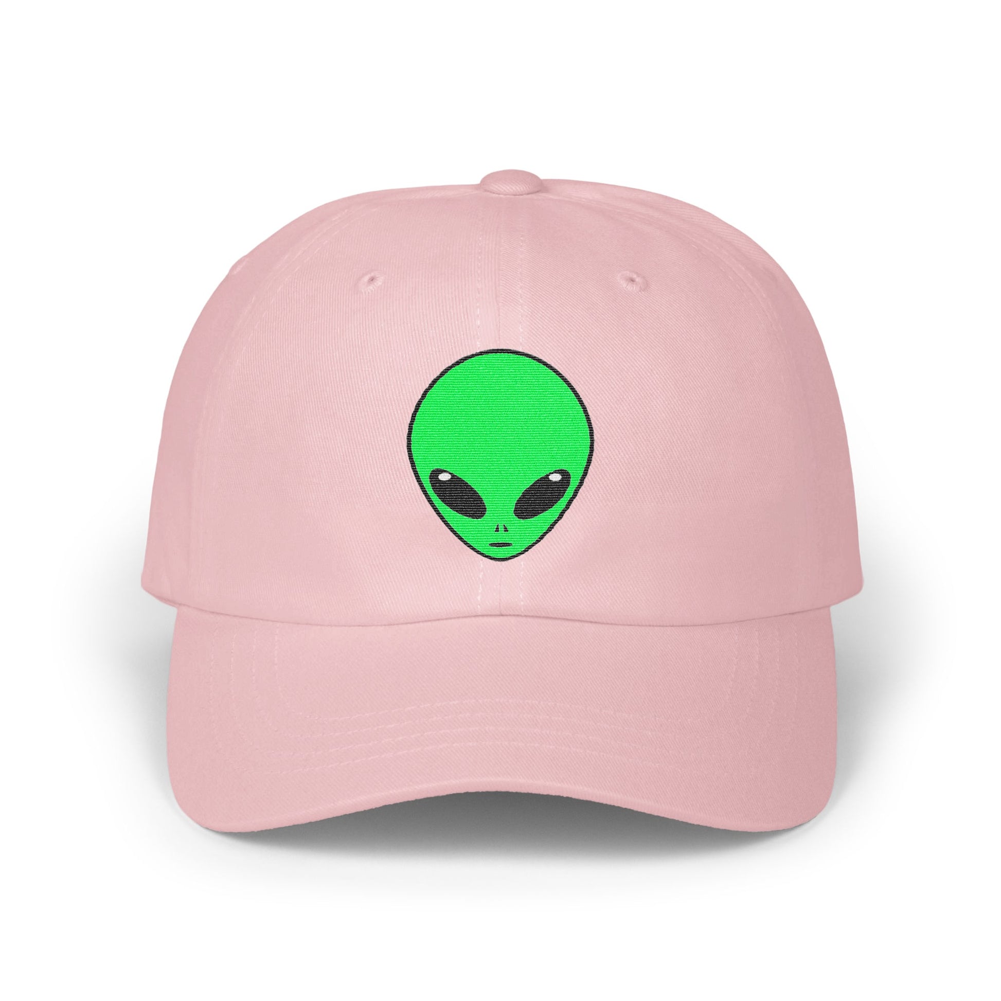 Alien Head Embroidered Pink Adjustable Cap product