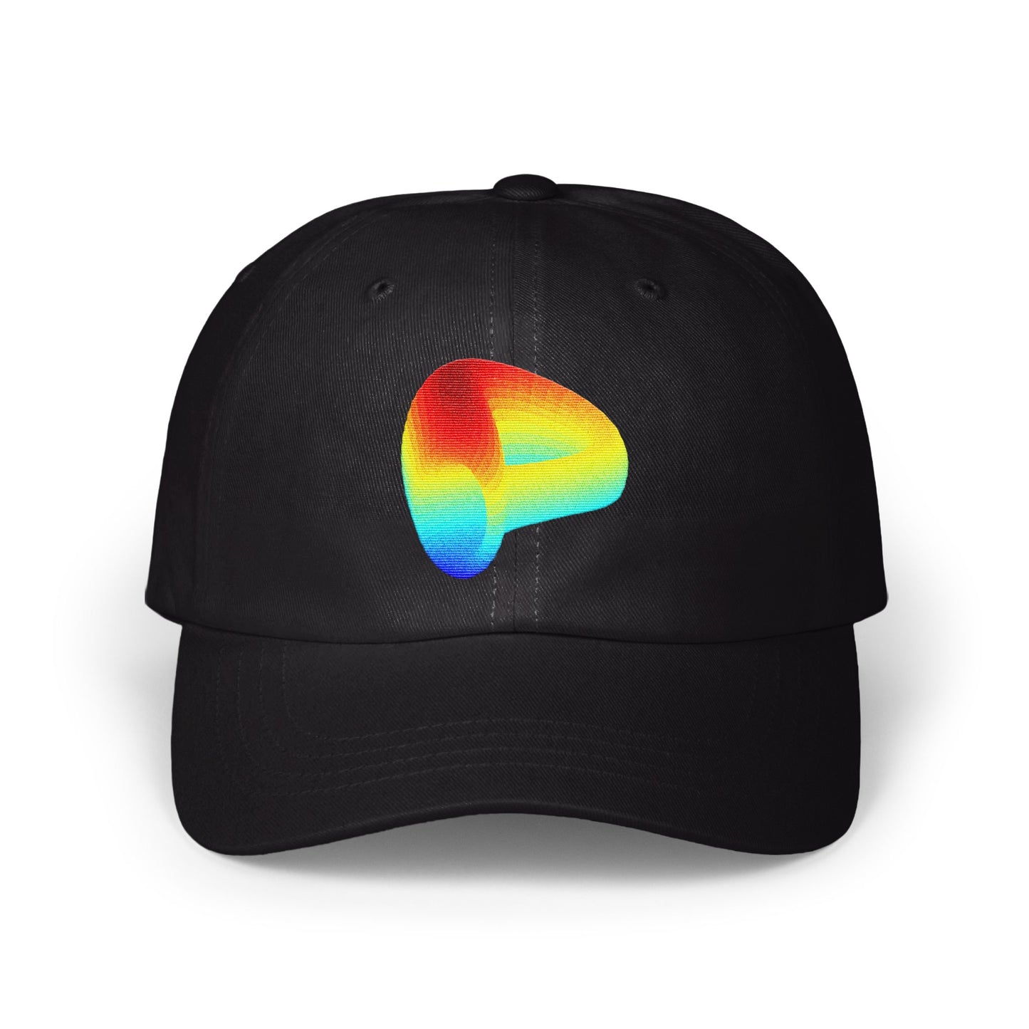 Rainbow Patterned Black Baseball Cap product type