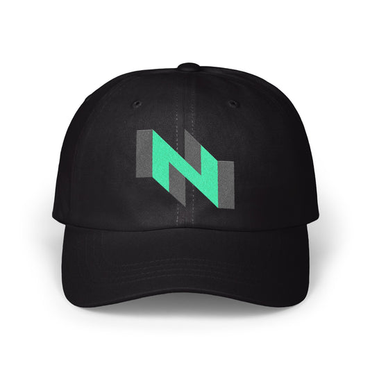 Stylish Black Cap with Green N Logo Hat product