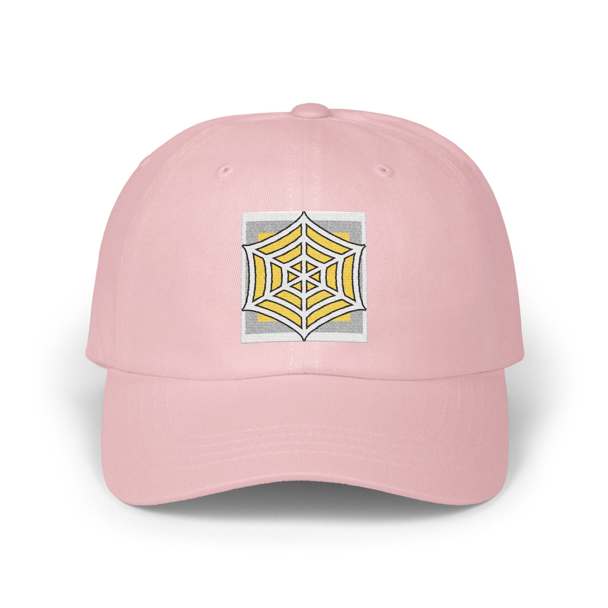 Stylish Pink Hat with Geometric Pattern Design product type