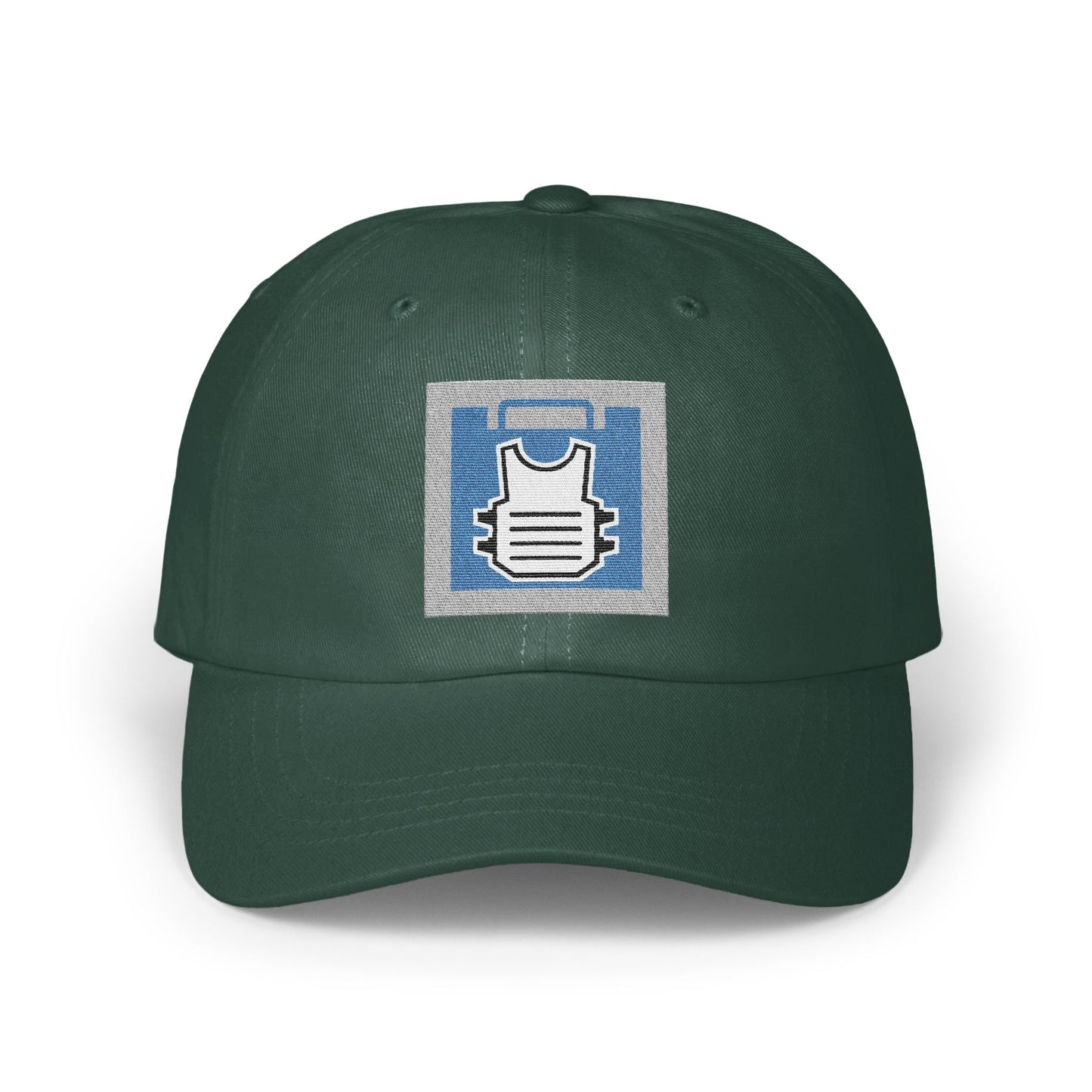 Stylish Dark Green Cap with Unique Logo Design product