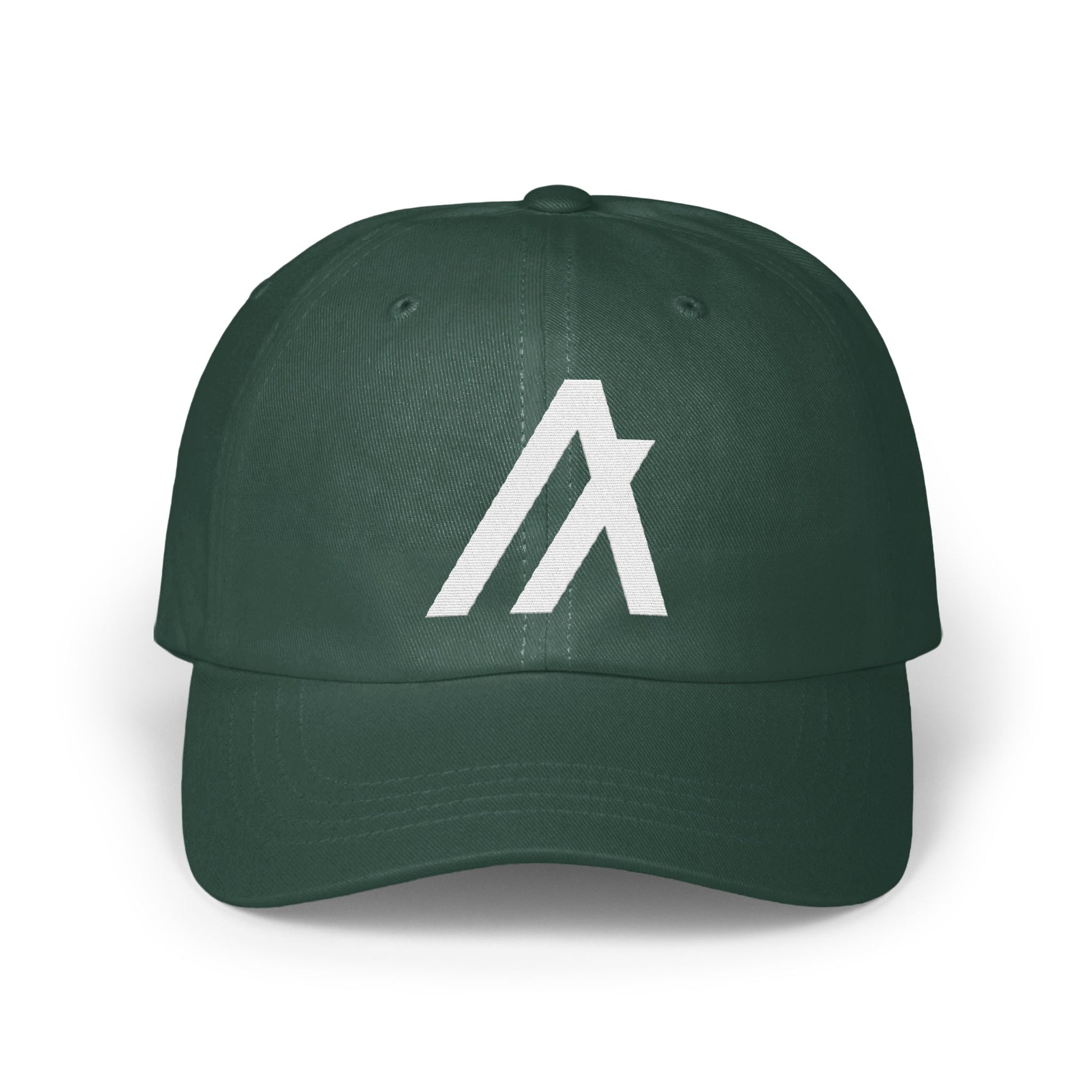 Dark Green Cap with Bold White Graphic Hat product