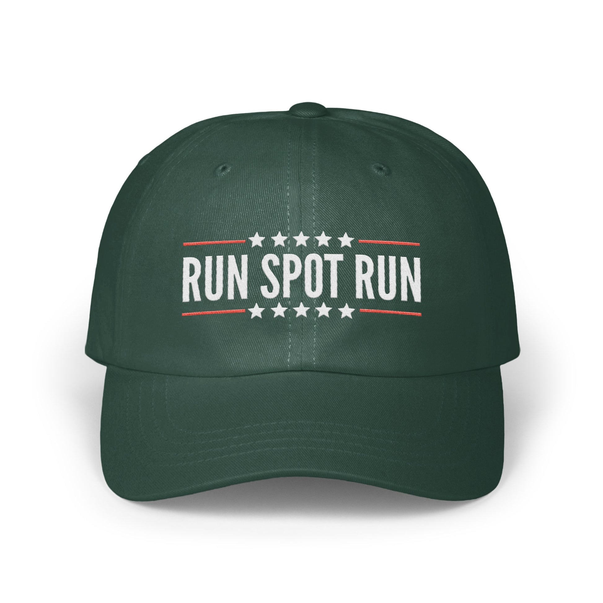 RUN SPOT RUN Stars Design Green Baseball Cap product