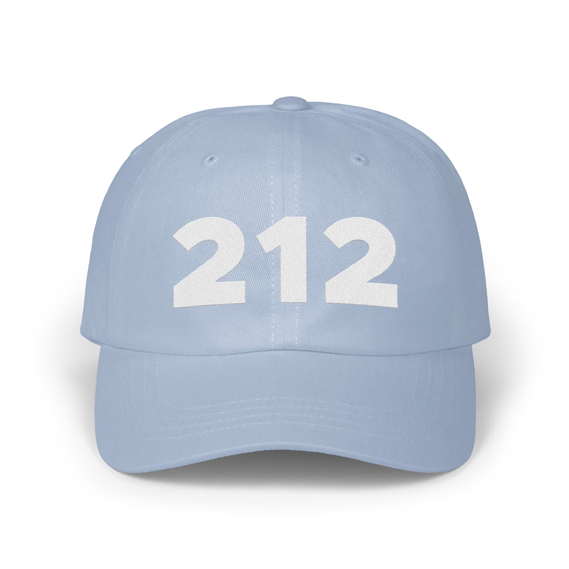 Light Blue Cap with Bold '212' Design Hat product