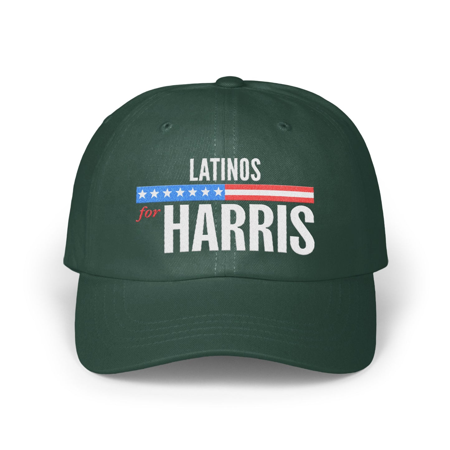 Latinos for Harris Embroidered Dark Green Hat product