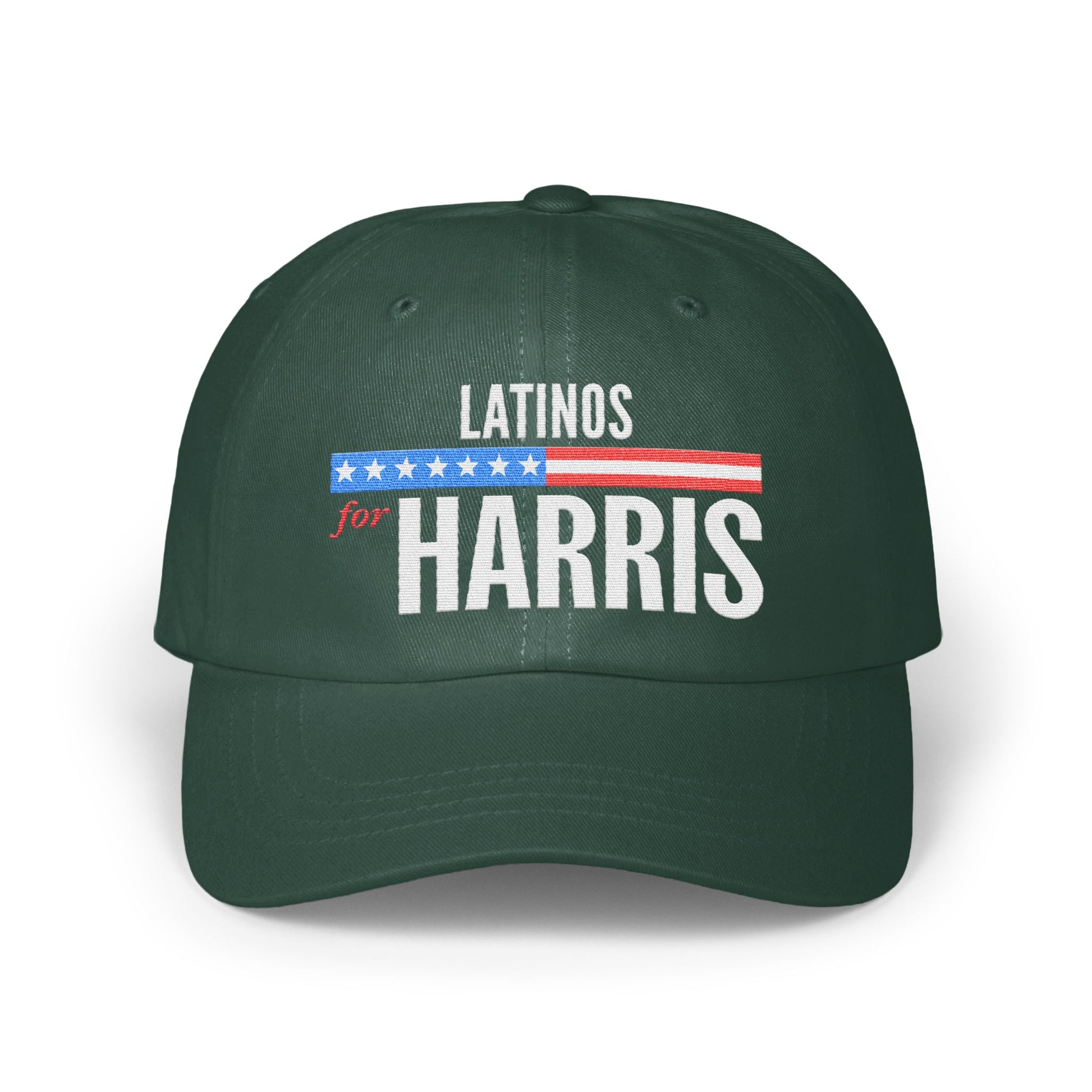 Latinos for Harris Embroidered Dark Green Hat product