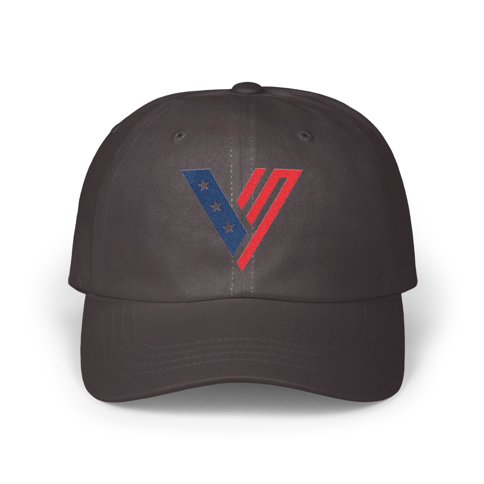 Patriotic Red Blue Stripe Embroidered Cap product type