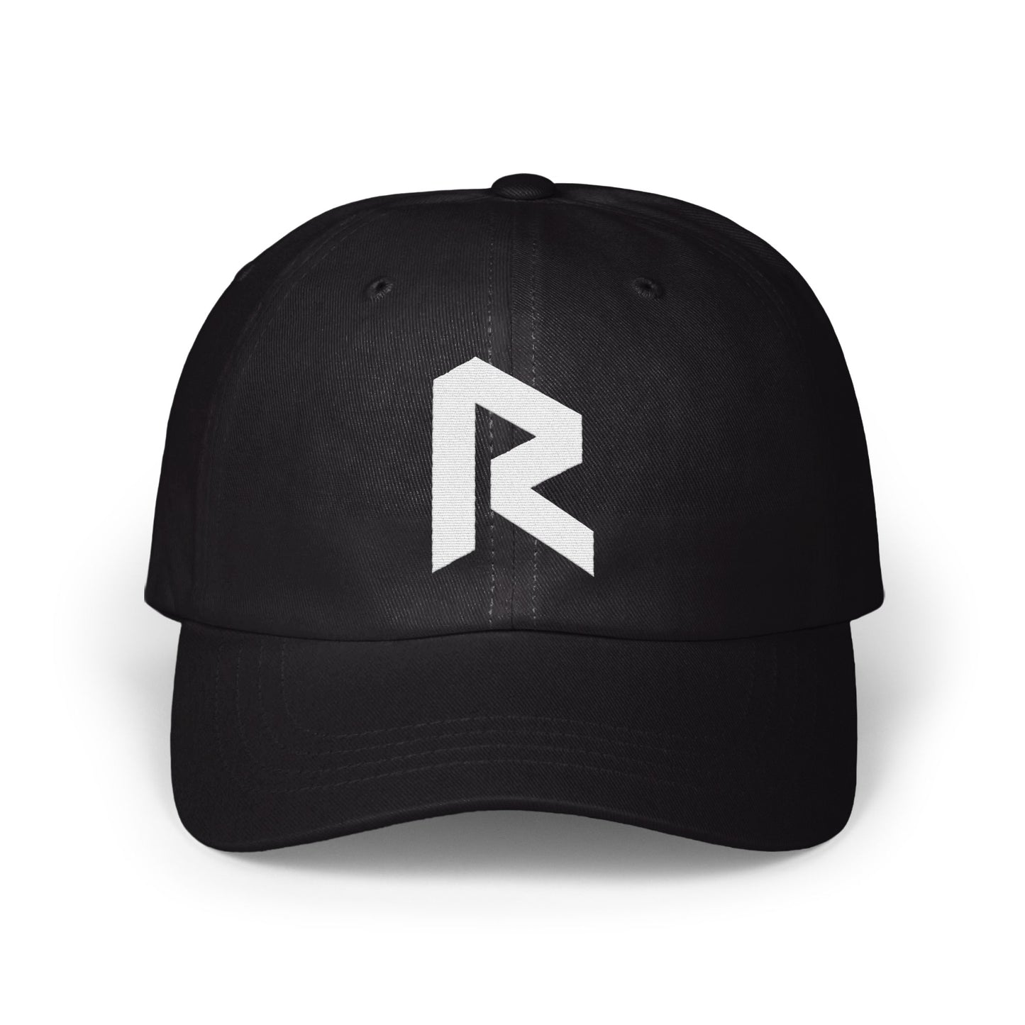 Stylish Black Cap with White Logo design product type