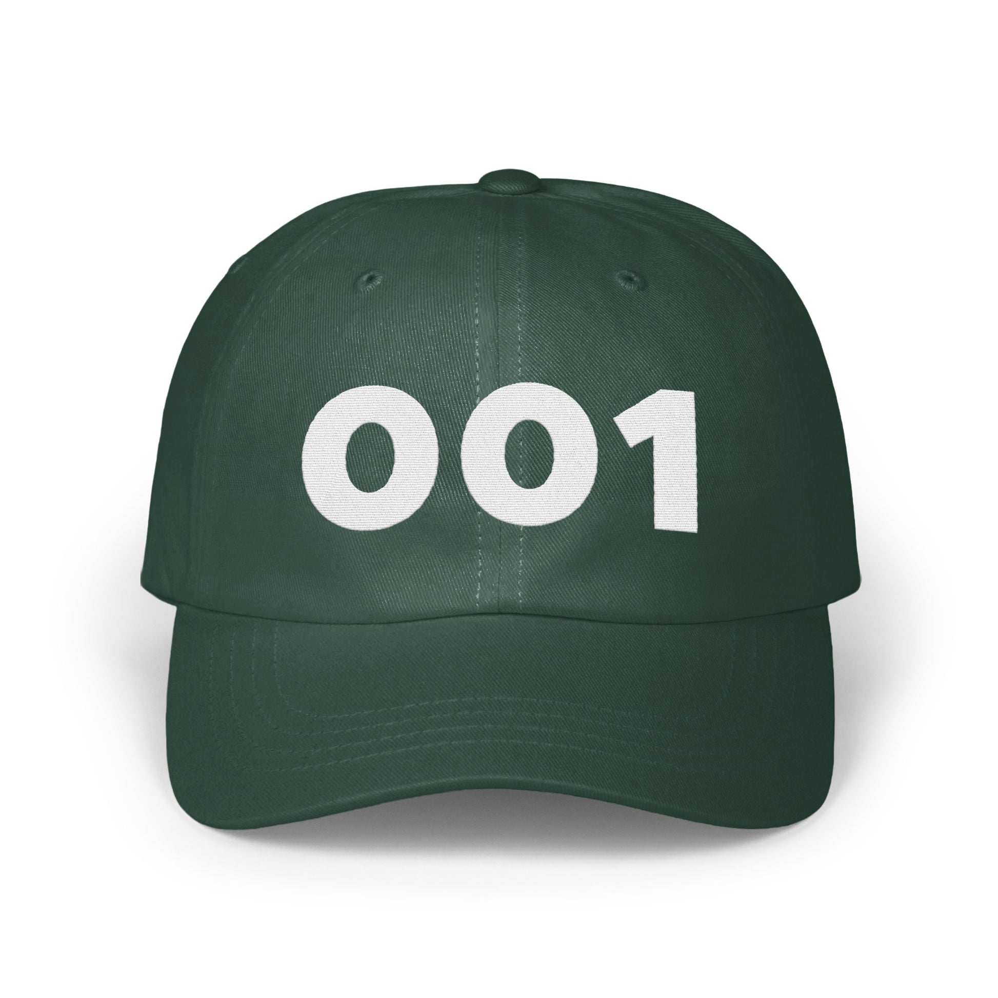 Stylish Green Hat with 001 Number Design product