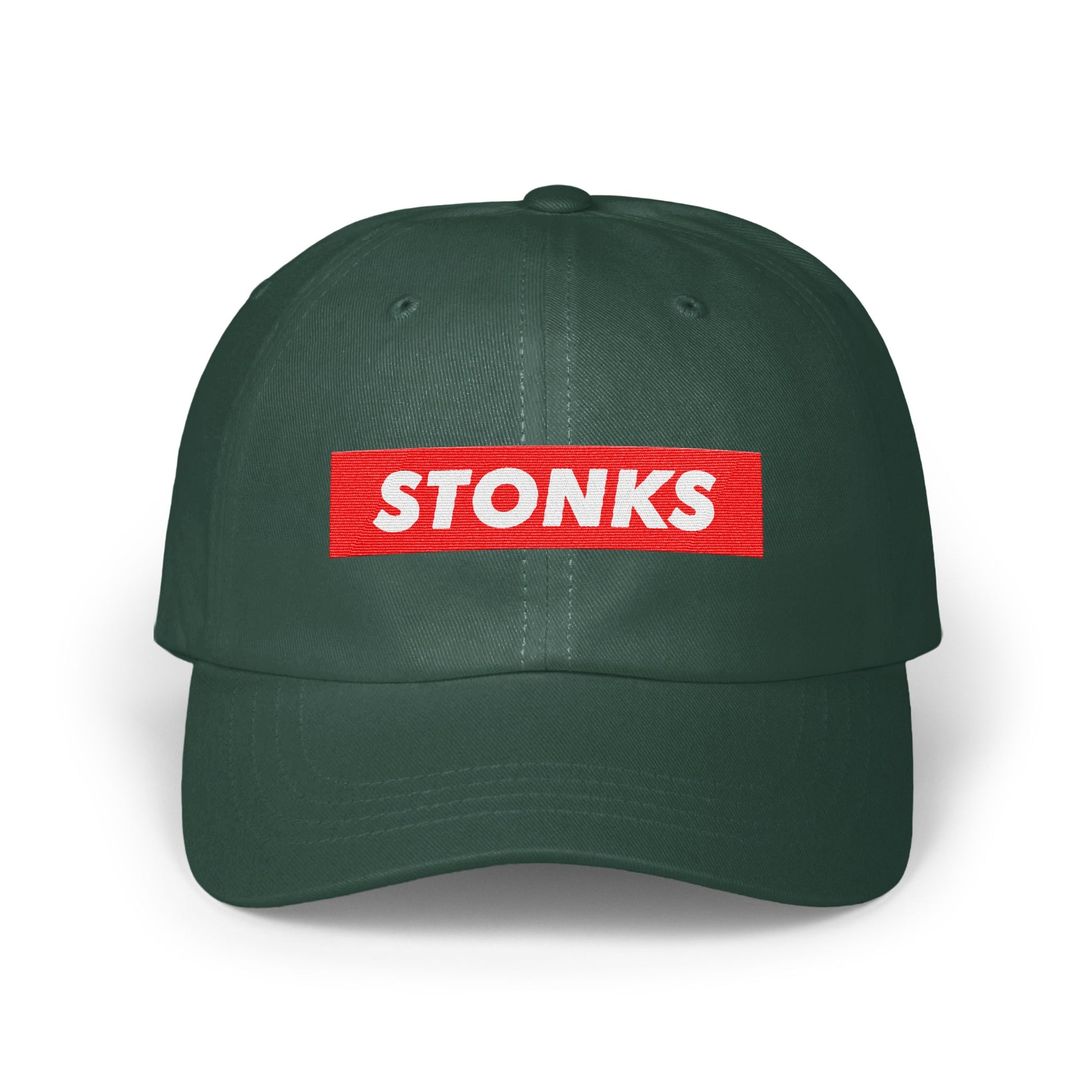 Stonks Meme Embroidered Dad Hat Fashionable product type