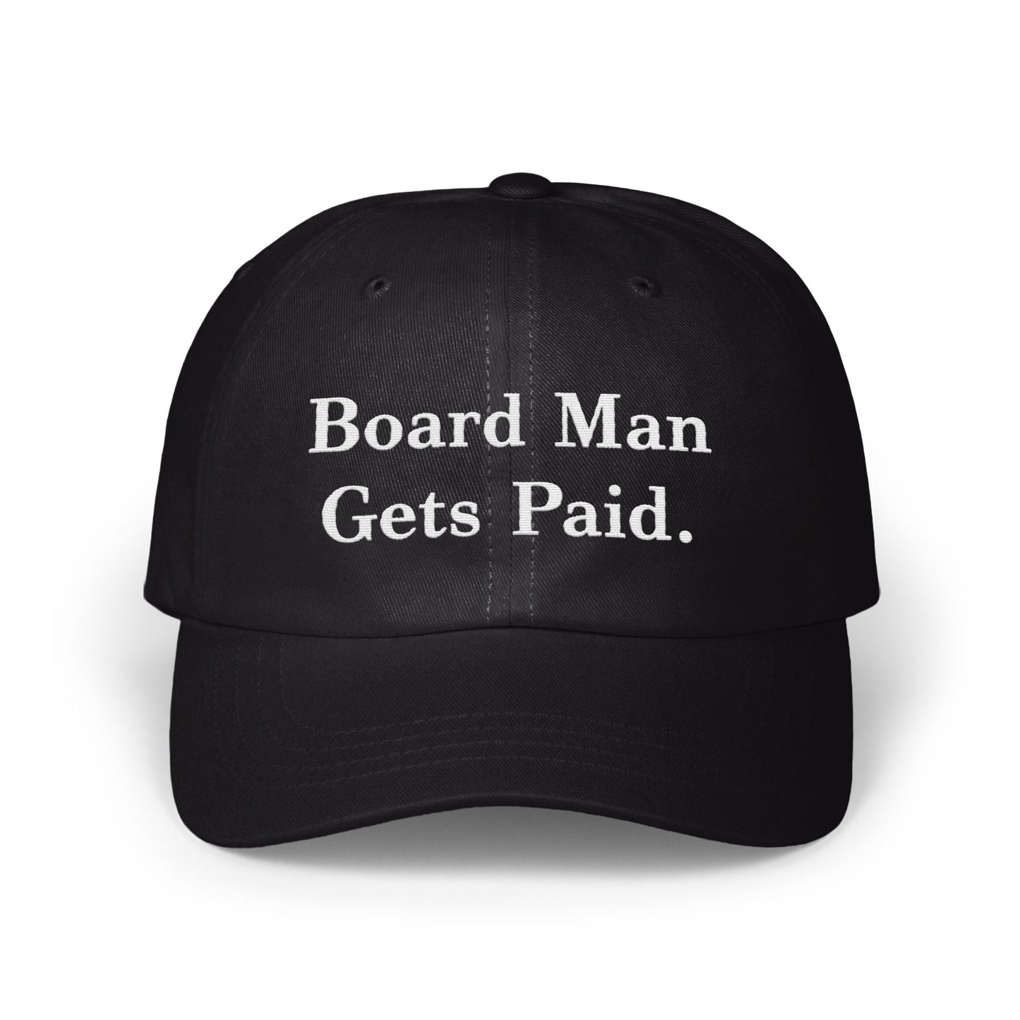 Board Man Gets Paid Text Print Hat product