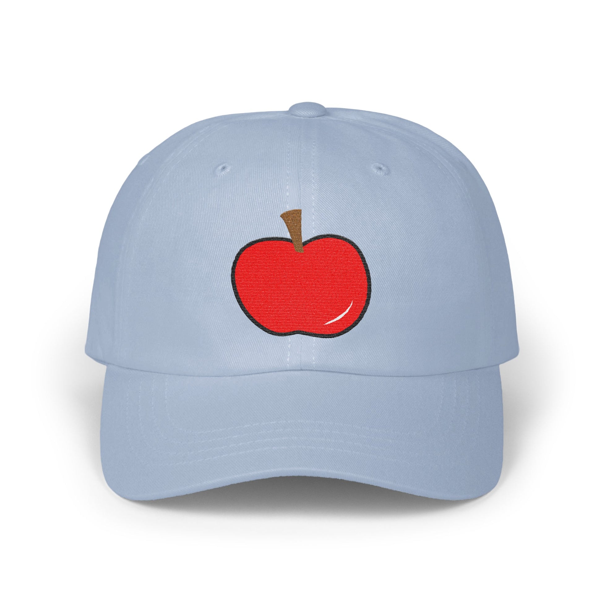 Light Blue Hat with Red Apple Embroidery product