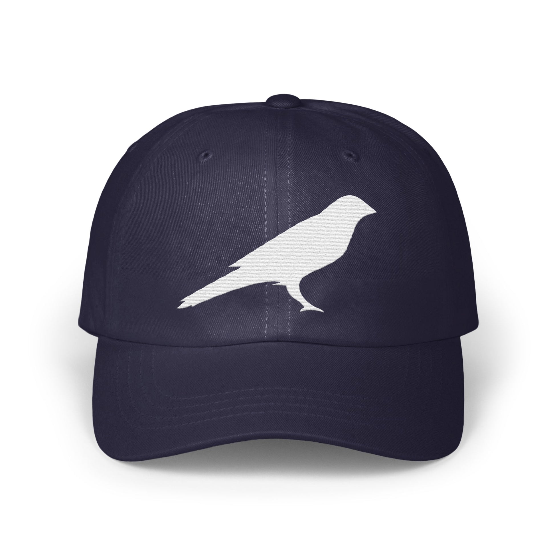 Stylish Navy Blue Cap with White Bird Silhouette product