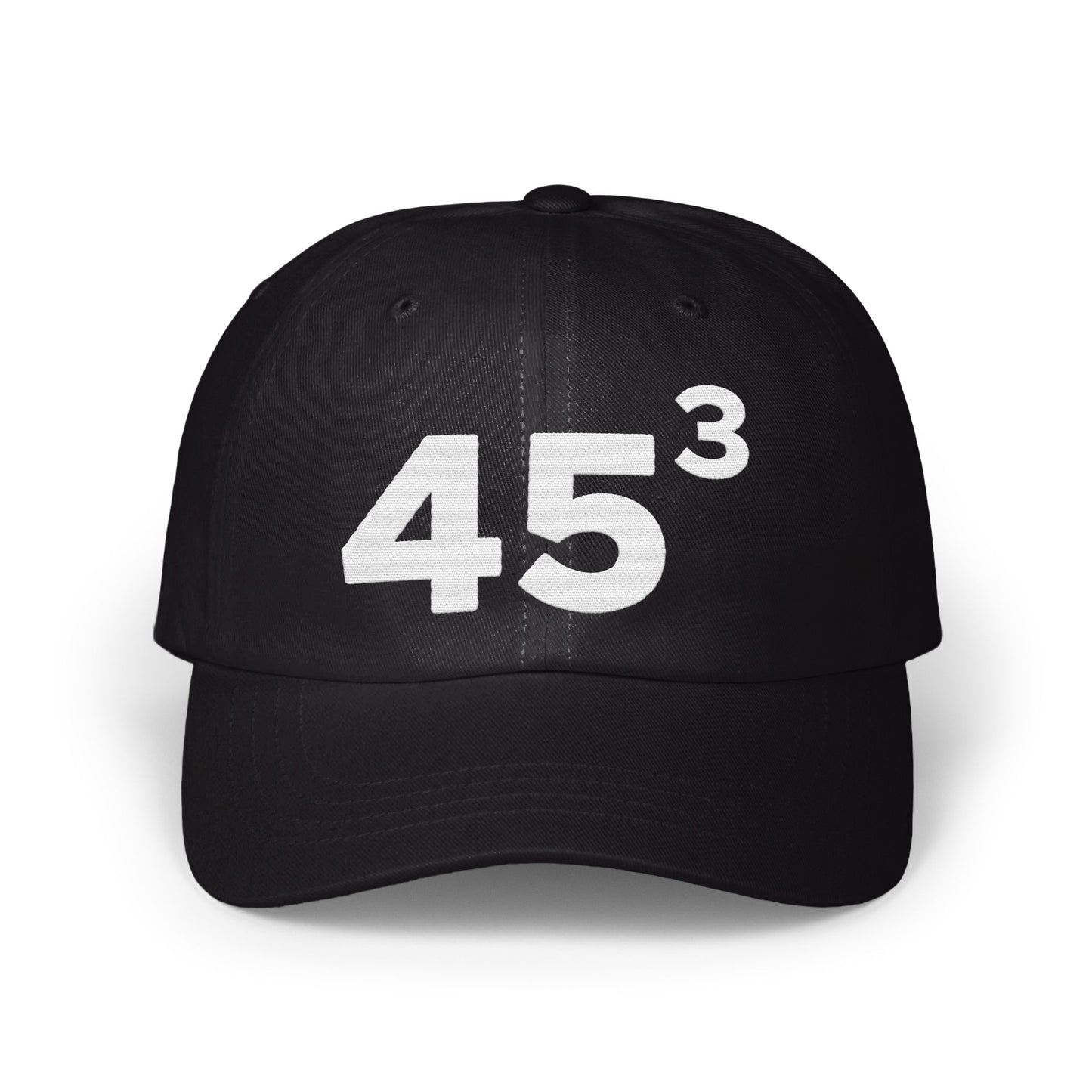 Stylish Black Hat with 45³ Design Cap Product