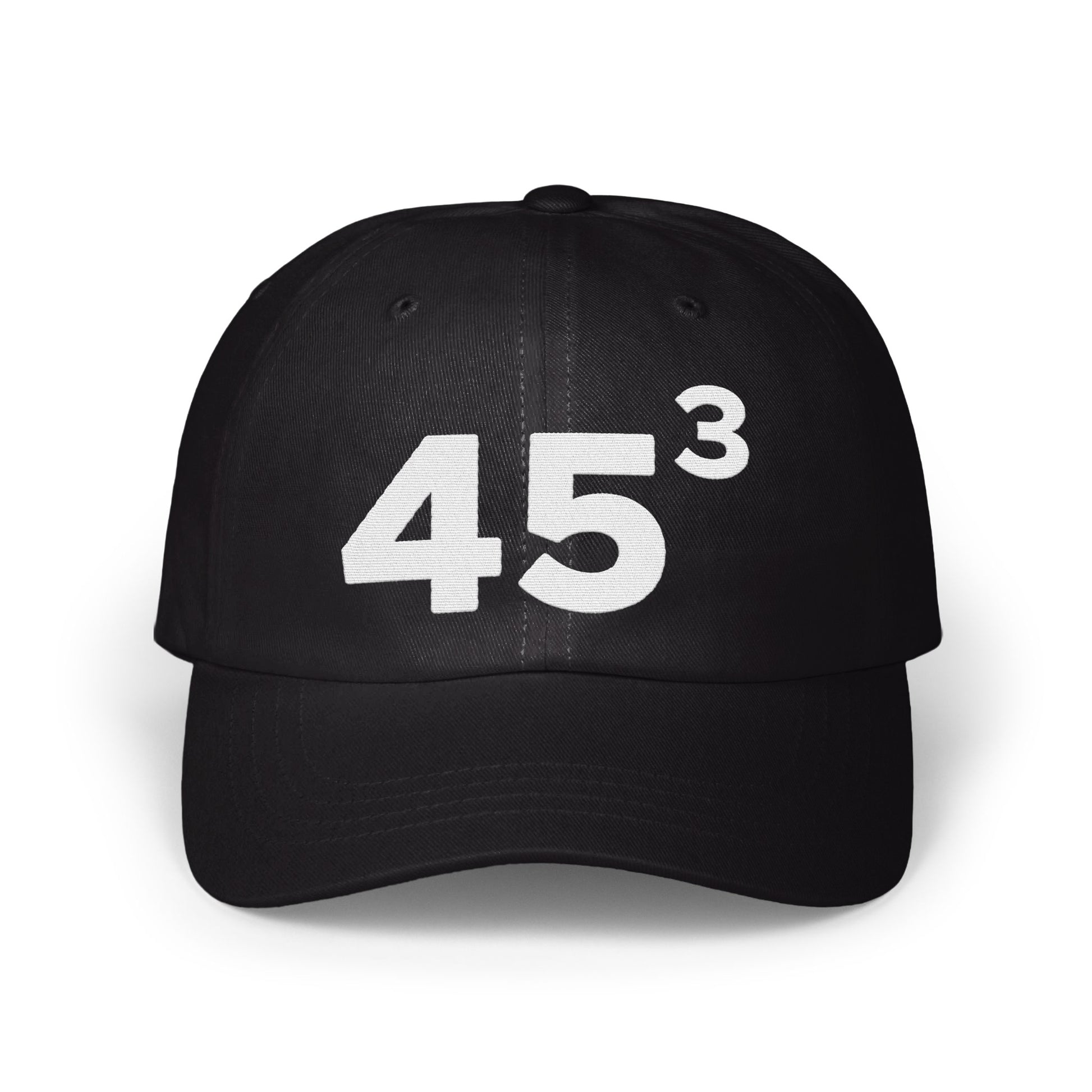 Stylish Black Hat with 45³ Design Cap Product