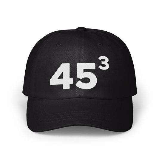 Stylish Black Hat with 45³ Design Cap Product