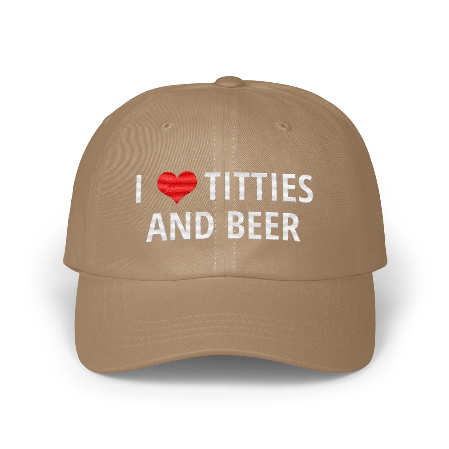 I Love Titties and Beer Adjustable Baseball Cap product