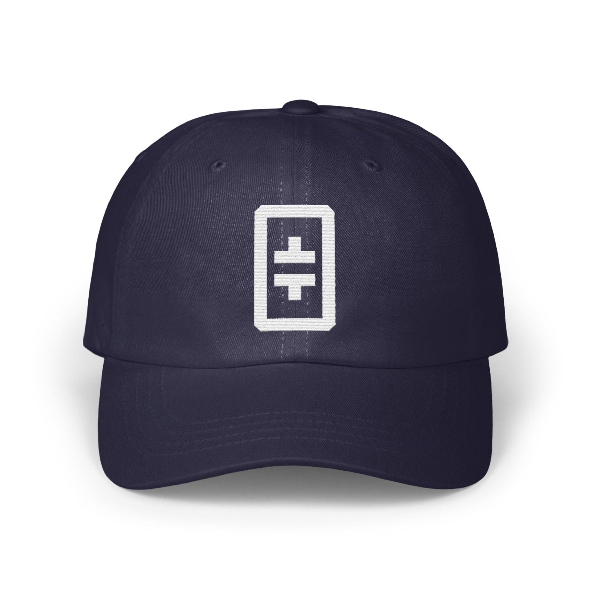 Stylish Navy Blue Base with Logo Design Cap product